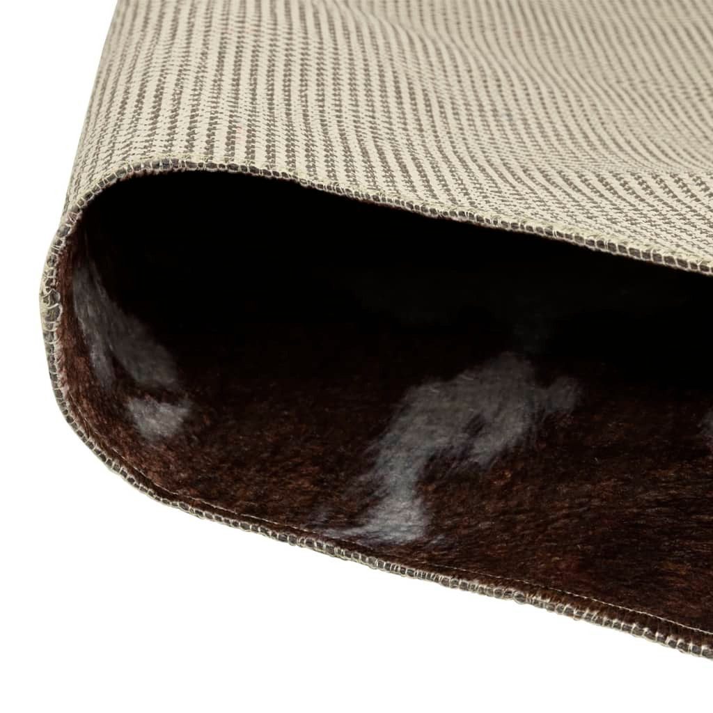 vidaXL Teppich Teppich Braun & Weiß günstig online kaufen