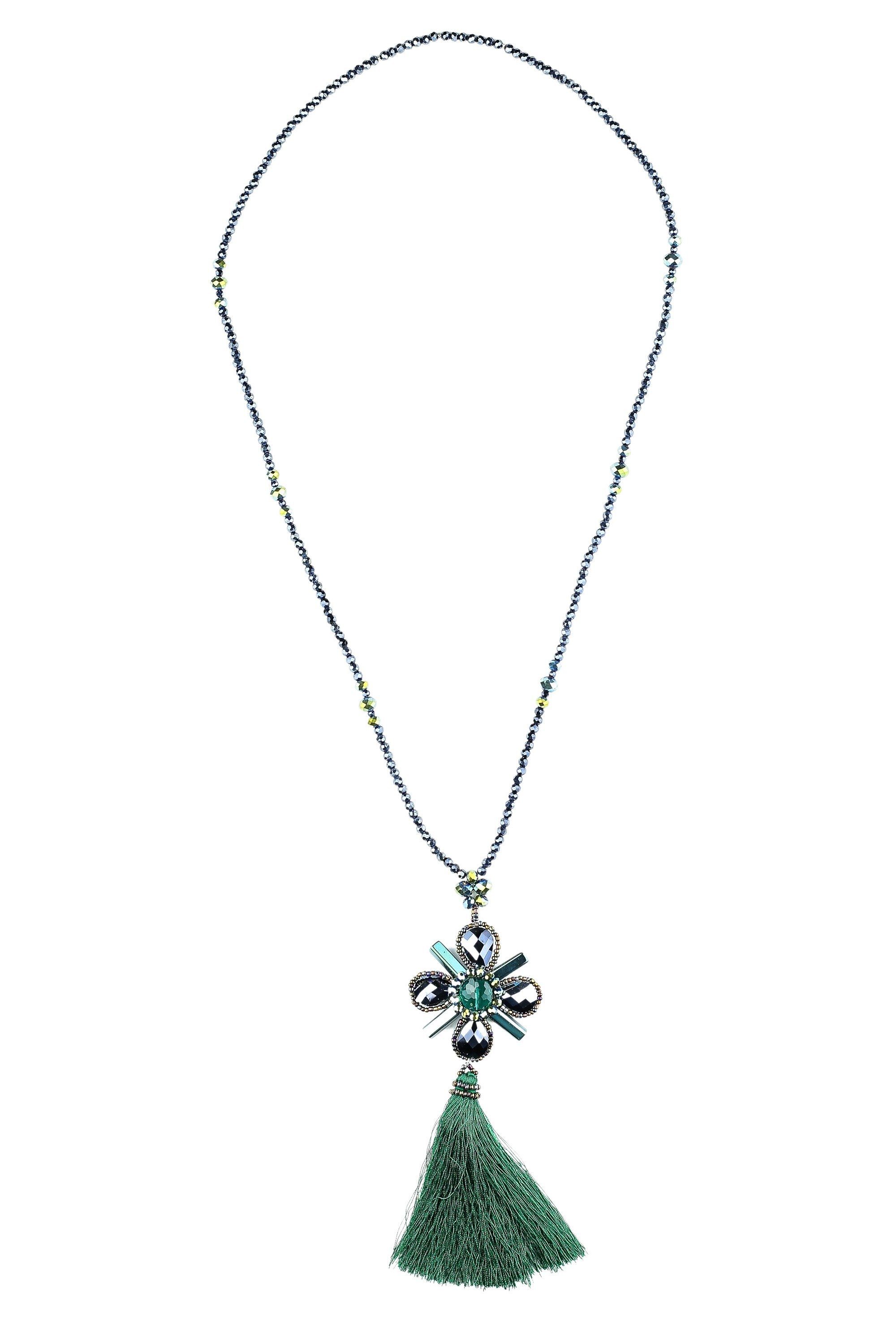 COLLEZIONE ALESSANDRO Lange Kette Strass, mit echten Glasperlen