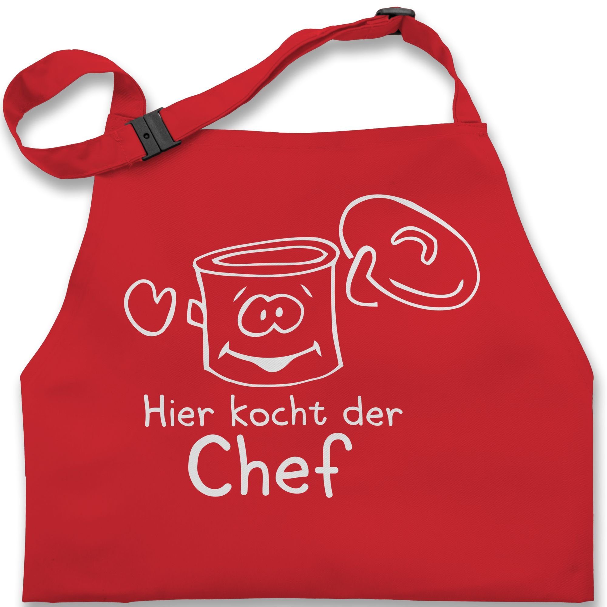 Shirtracer Kochschürze Hier kocht der Chef, (1-tlg), Kochschürze