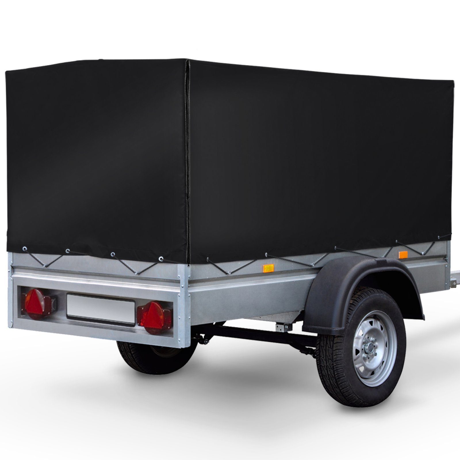 VENDOMNIA Schutzplane Anhängerplane - 2 Reißverschlüsse (20 Ösen, 2075 x 11 günstig online kaufen