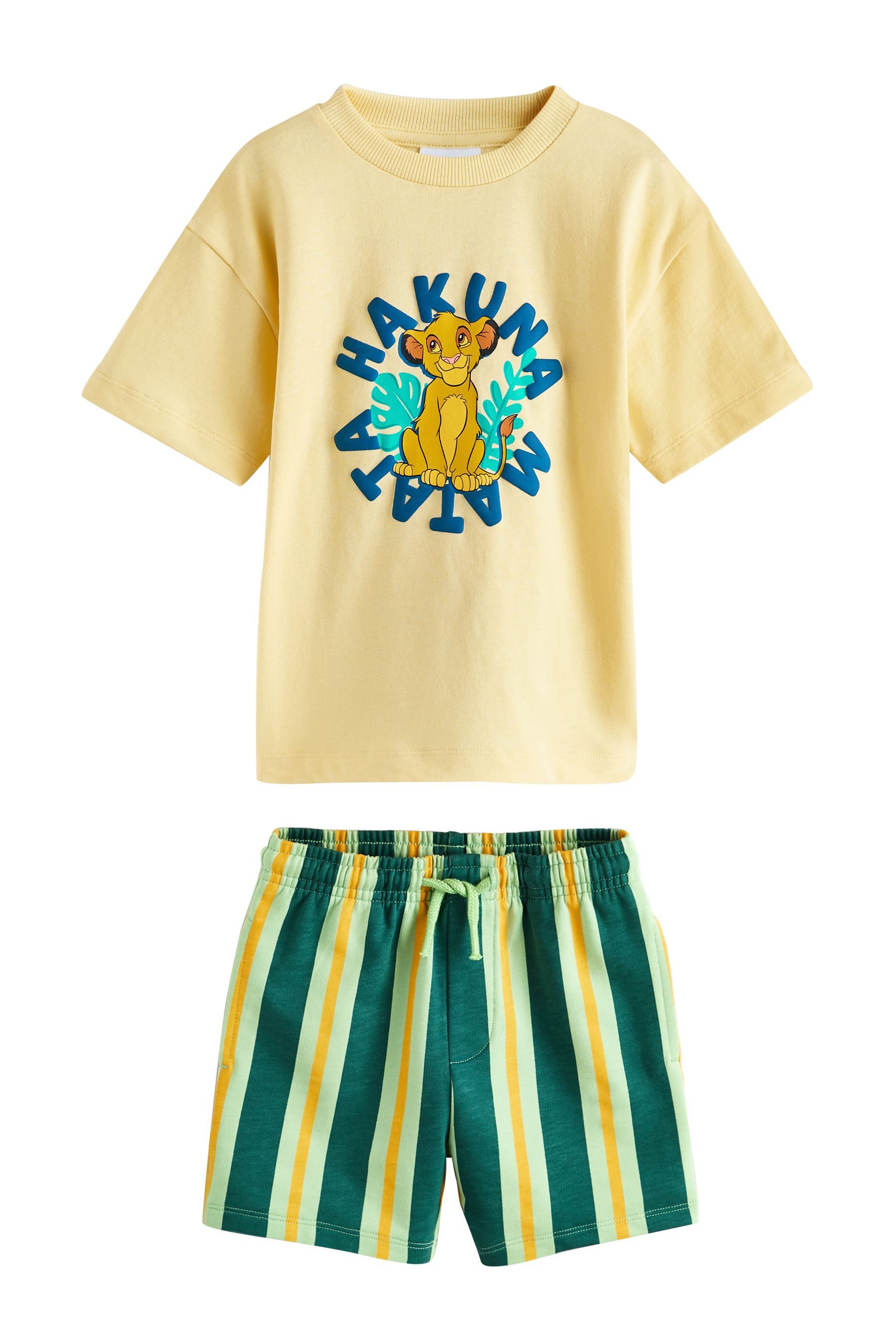 Shirt & Shorts Kurzärmeliges T-Shirt und Shorts im Set, Lion King