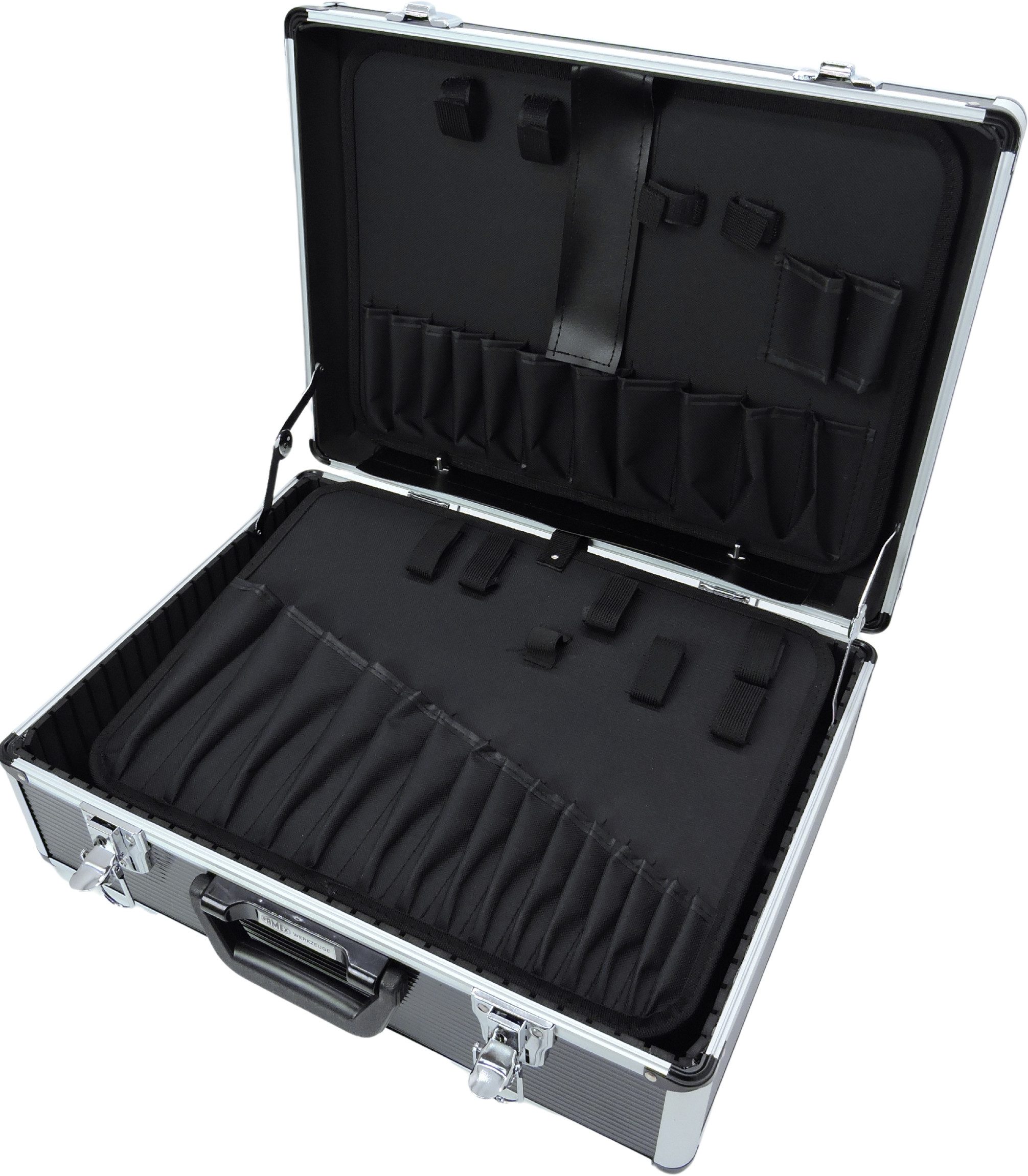 FAMEX Werkzeugkoffer 705-L Universalkoffer leer (Werkzeugkasten), Kapazität bis 24 kg, Werkzeugkiste