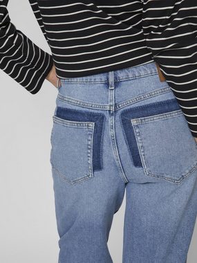 Vila Weite Jeans Kelly (1-tlg) Plain/ohne Details