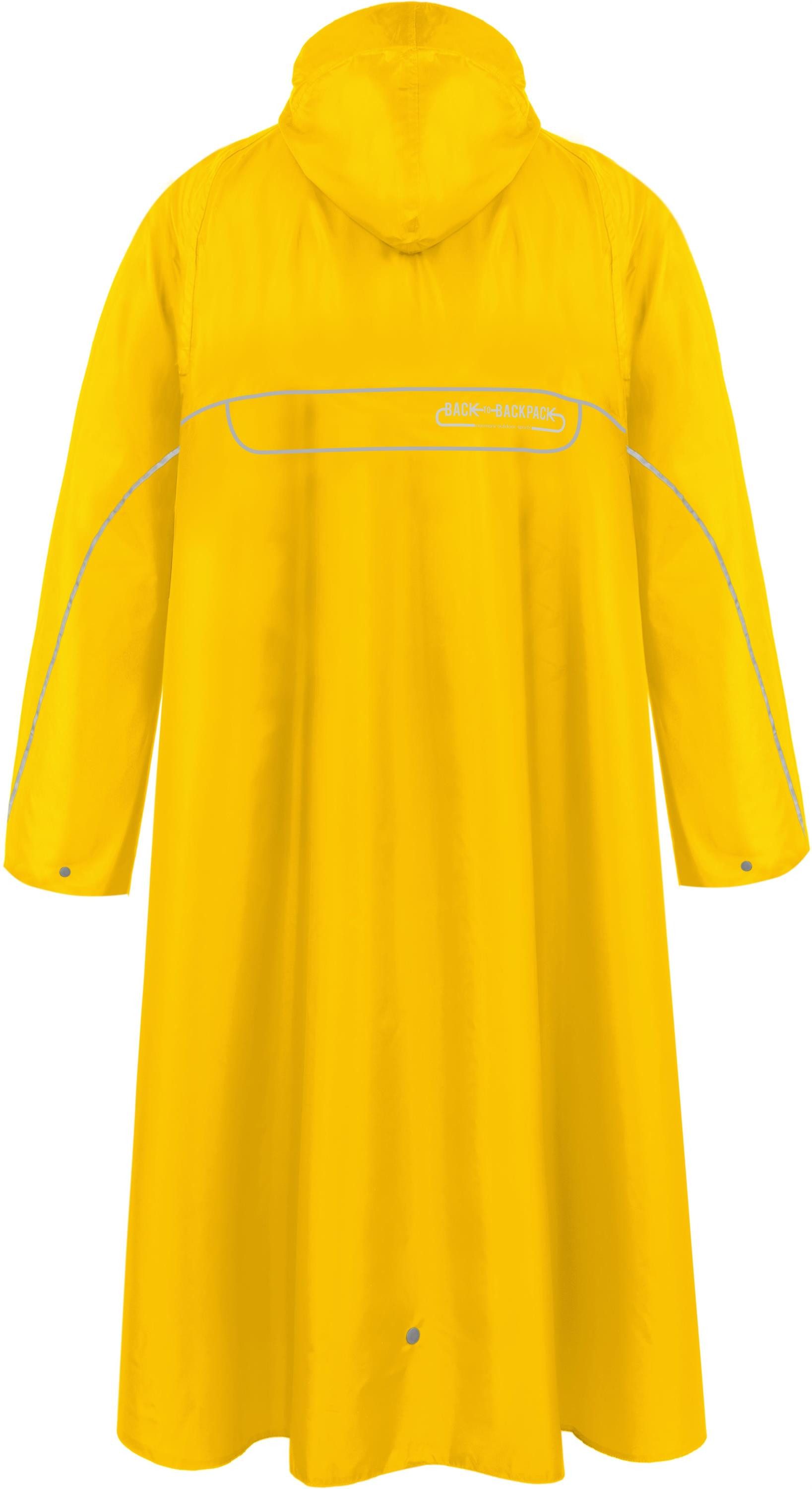 normani Regenponcho Regenponcho Tutunendo mit Rucksackfunktion - Extra Langer wasserdichter Outdoorponcho