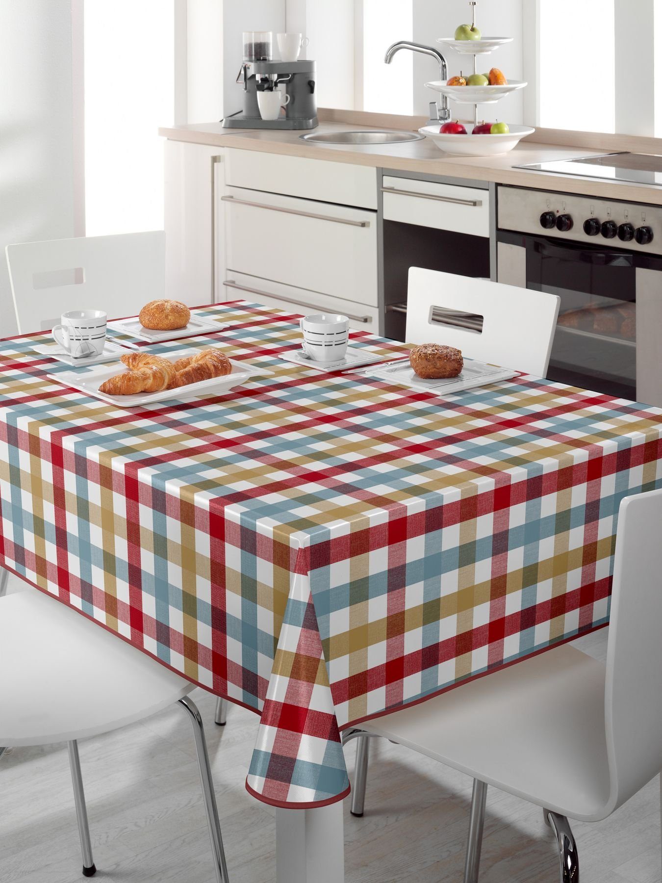 Beautex Tischdecke Wachstuch Tischdecke abwischbar rutschfest mit Paspelband Eckig Rund (1-tlg)