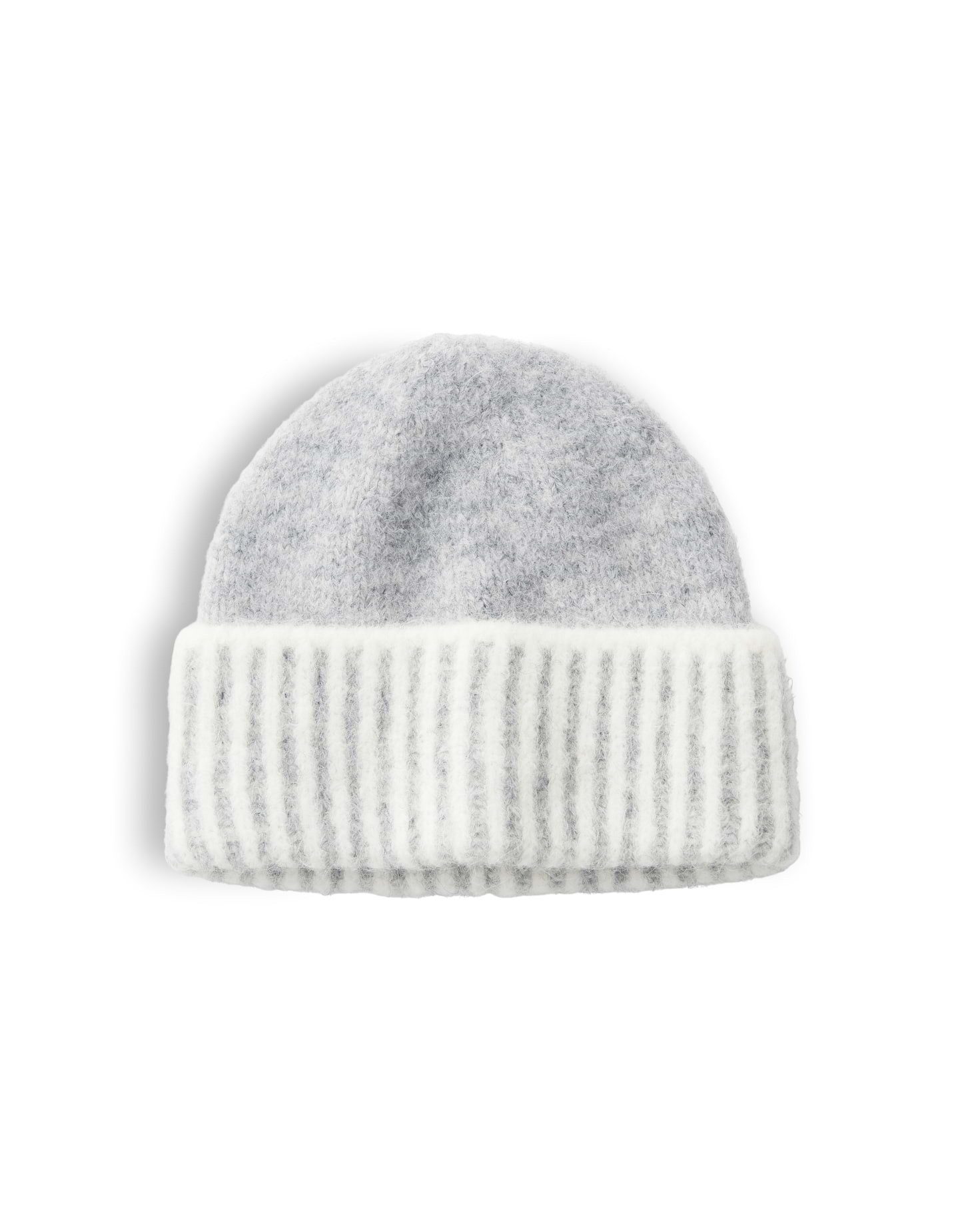 OPUS Strickmütze Ablendi cap aus Strick mit wärmender Funktion Wärmende Strickmütze mit zweifarbigem Muster