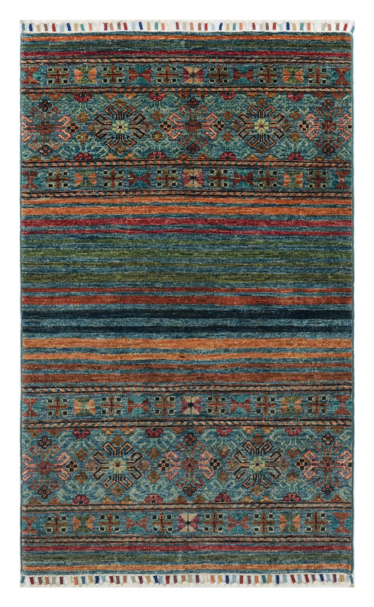 Nain Trading Orientteppich Arijana Shaal 81x133 Handgeknüpfter Orientteppich, rechteckig, Höhe: 6 mm