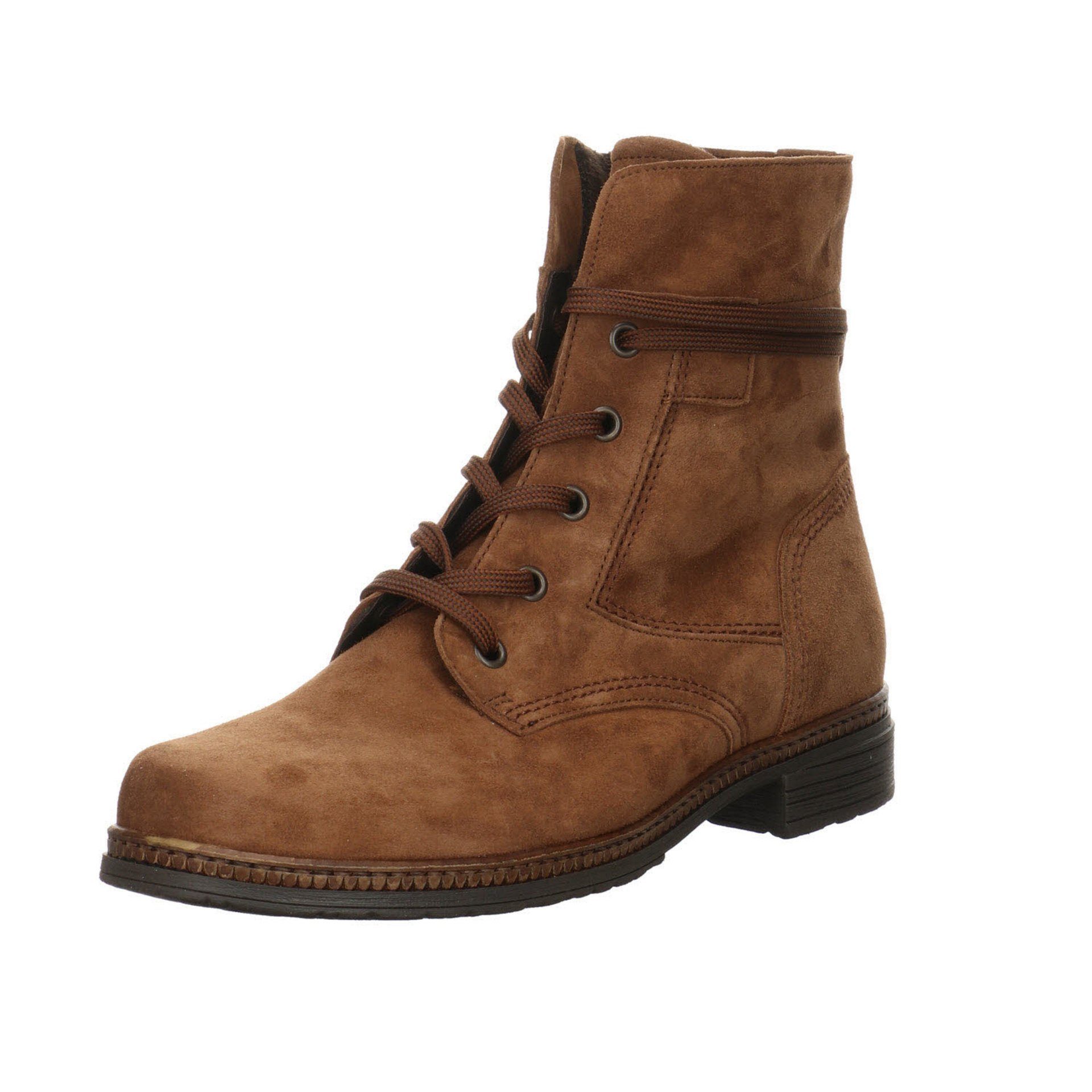 Veloursleder whisky Gabor Veloursleder uni Boots new Schnürstiefel