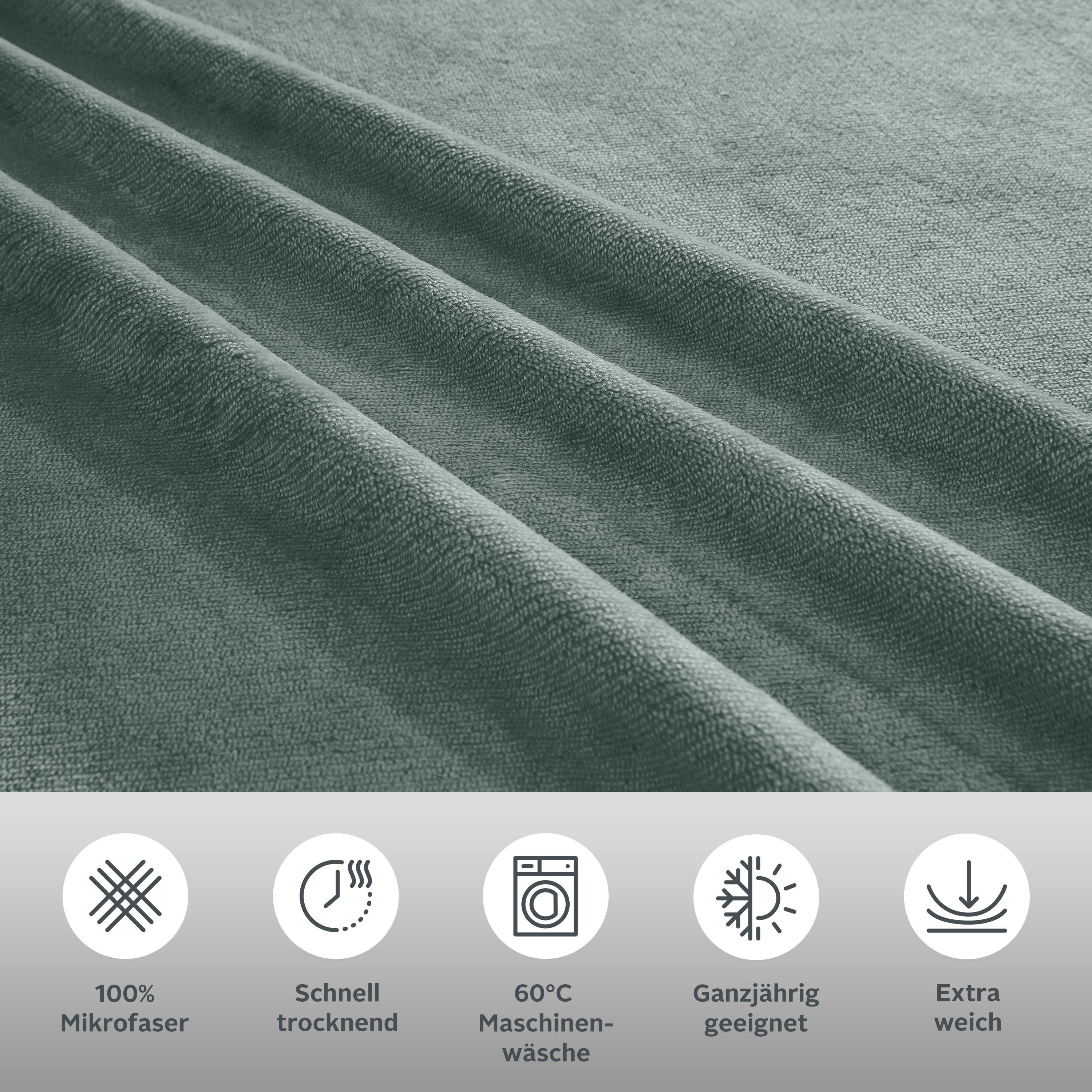 my home Bettwäsche "Desner3" 3 tlg. Bettwäsche mit Reißverschluss, Cashmere günstig online kaufen