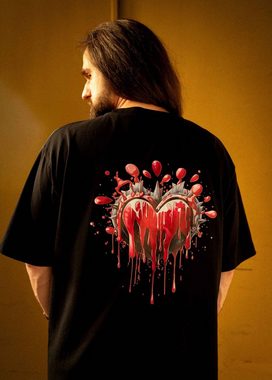 JustdePressed Clothing Print-Shirt Fighting Heart - unisex heavy T-Shirt