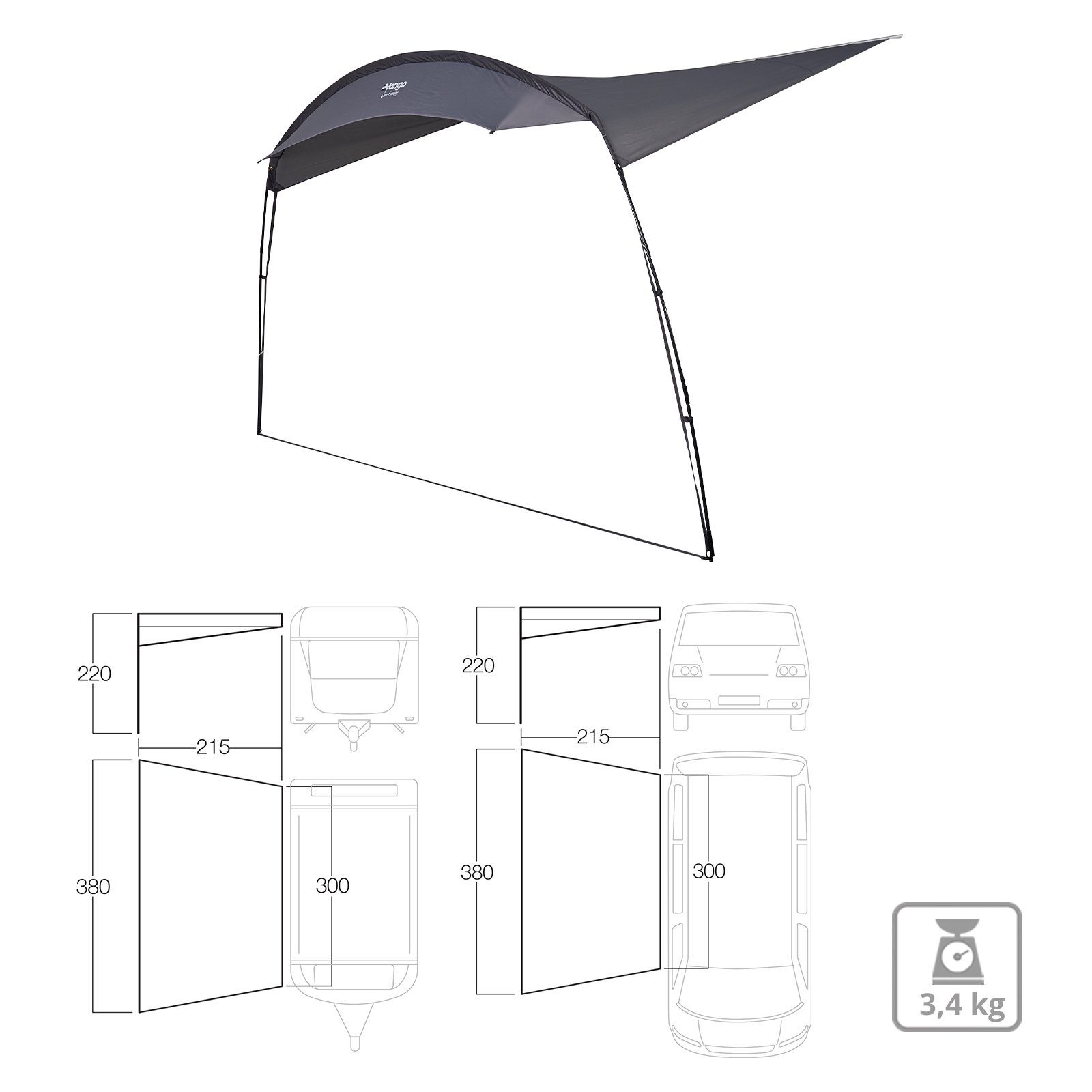 Vango Vorzelt Caravan Poled Sun Markise günstig online kaufen