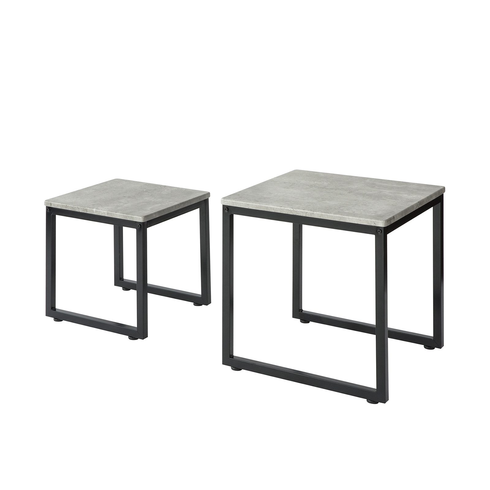 SoBuy Satztisch FBT42/FBT35, 2er Set Couchtisch Beistelltisch 2-teilig Satztisch Sofatisch