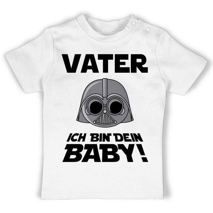 Shirtracer T-Shirt Vater ich bin dein Baby - schwarz - Geschenk Vatertag Baby - Baby T-Shirt kurzarm shirt papa sohn - vater ich bin dein baby