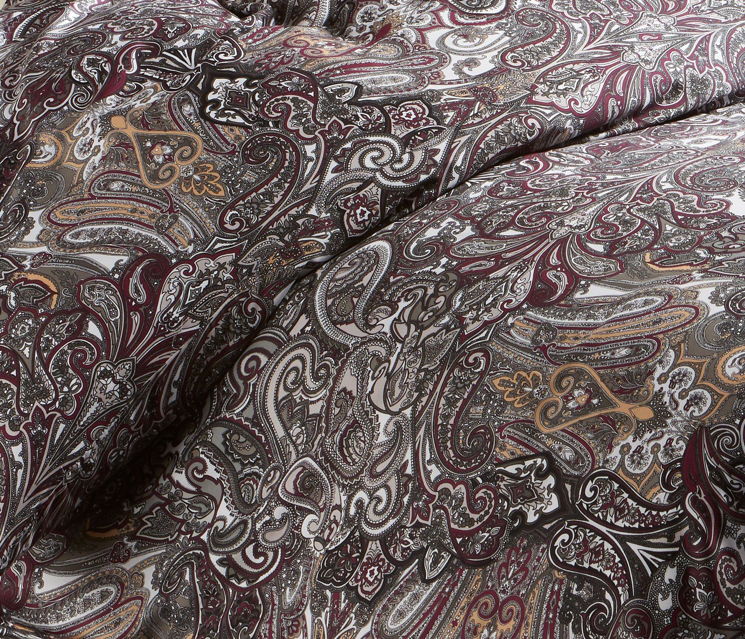 BETTWAESCHE-MIT-STIL Bettwäsche Mako Satin Paisley Bettwäsche günstig online kaufen