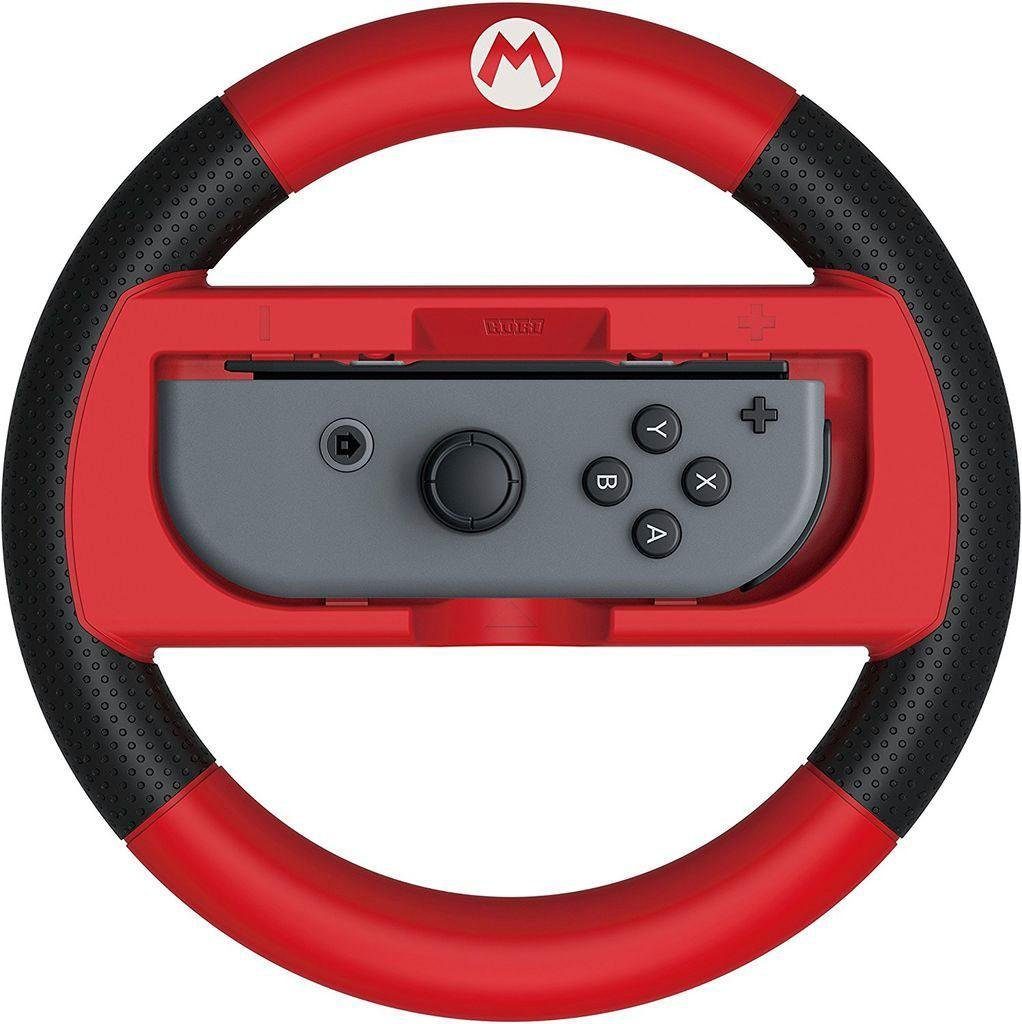Hori Deluxe Wheel Attachment Mario Gaming-Lenkrad, Einfach das Lenkrad am  JoyCon (separat erhältlich) anbringen und los gehts!