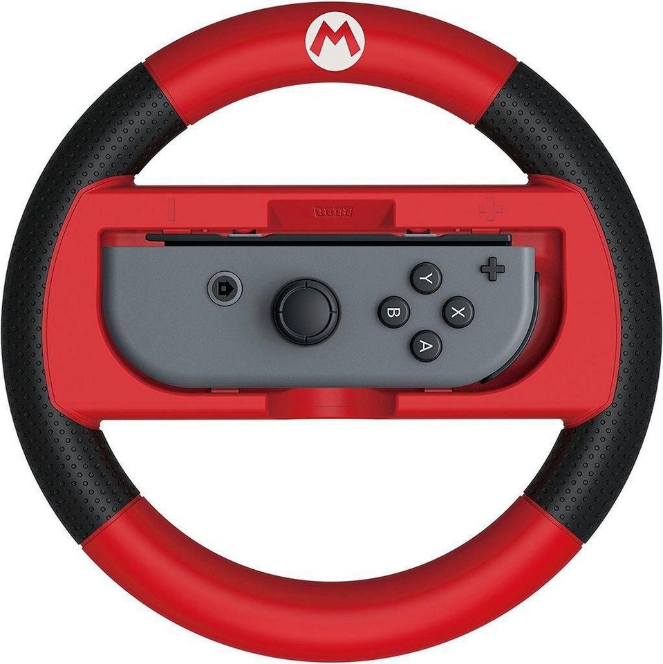 Hori Deluxe Wheel Attachment Mario Gaming-Lenkrad, Einfach das Lenkrad am  JoyCon (separat erhältlich) anbringen und los gehts!