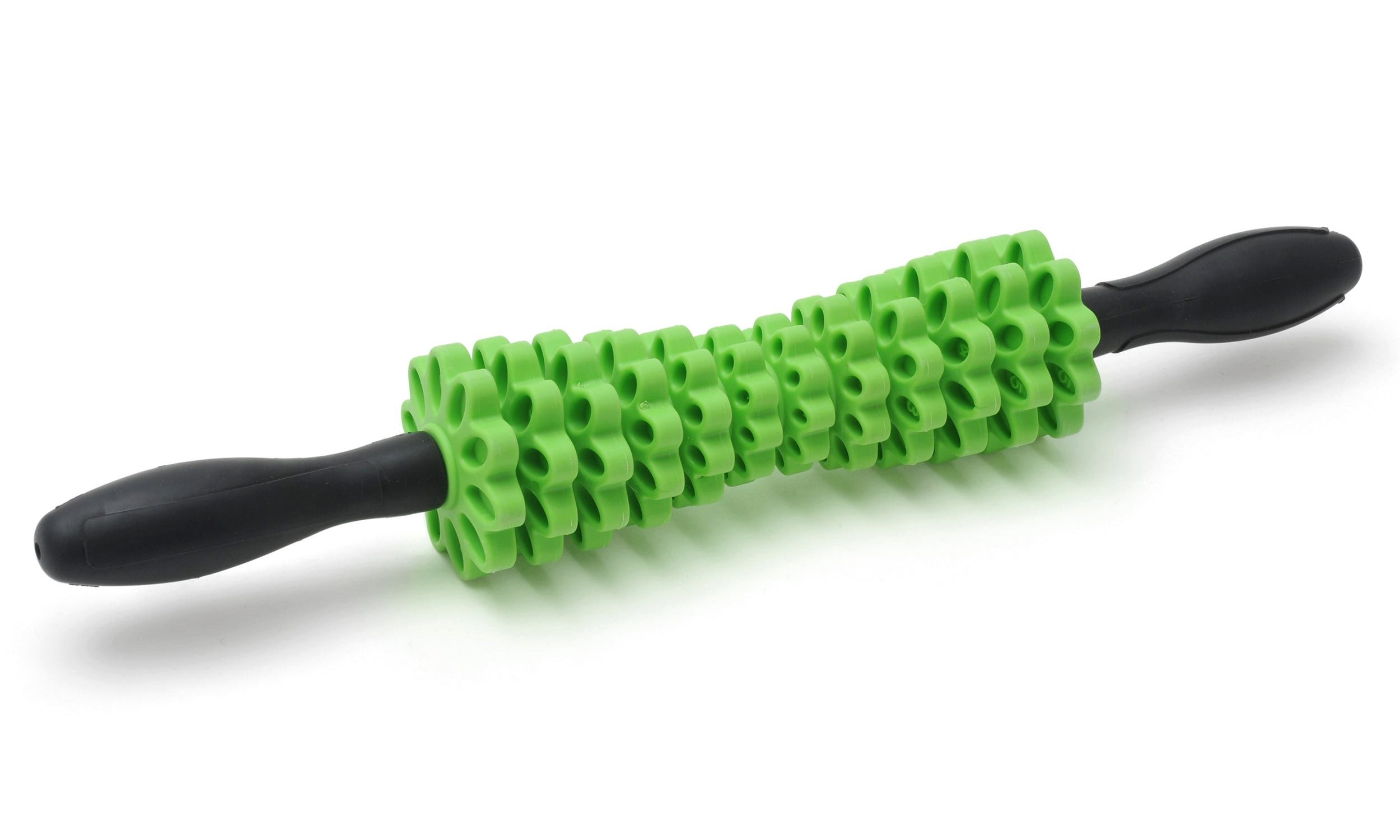 Yogistar Faszienrolle Faszienroller / Massageroller green flower, Standard 1-tlg., Standard, Individuell verstellbarer Massageroller für Faszien, Muskeln, Trigger