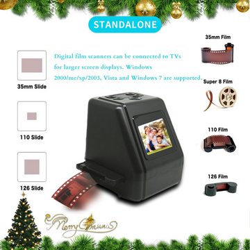 GOOLOO Filmscanner, 135/126/110mm/8 Film HD 2.0 Filmscanner Diascanner Diascanner