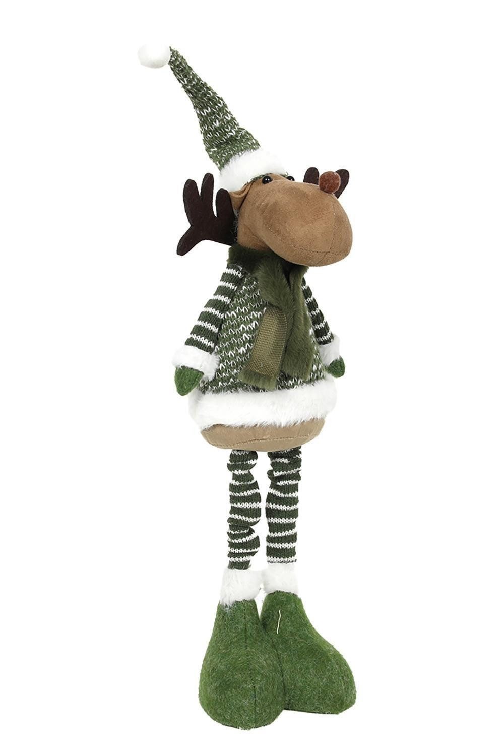 Kaemingk Dekofigur Deko-Rentier KOSTIN, B 12 x H 50 cm, Grün, Weiß, (1 St), günstig online kaufen