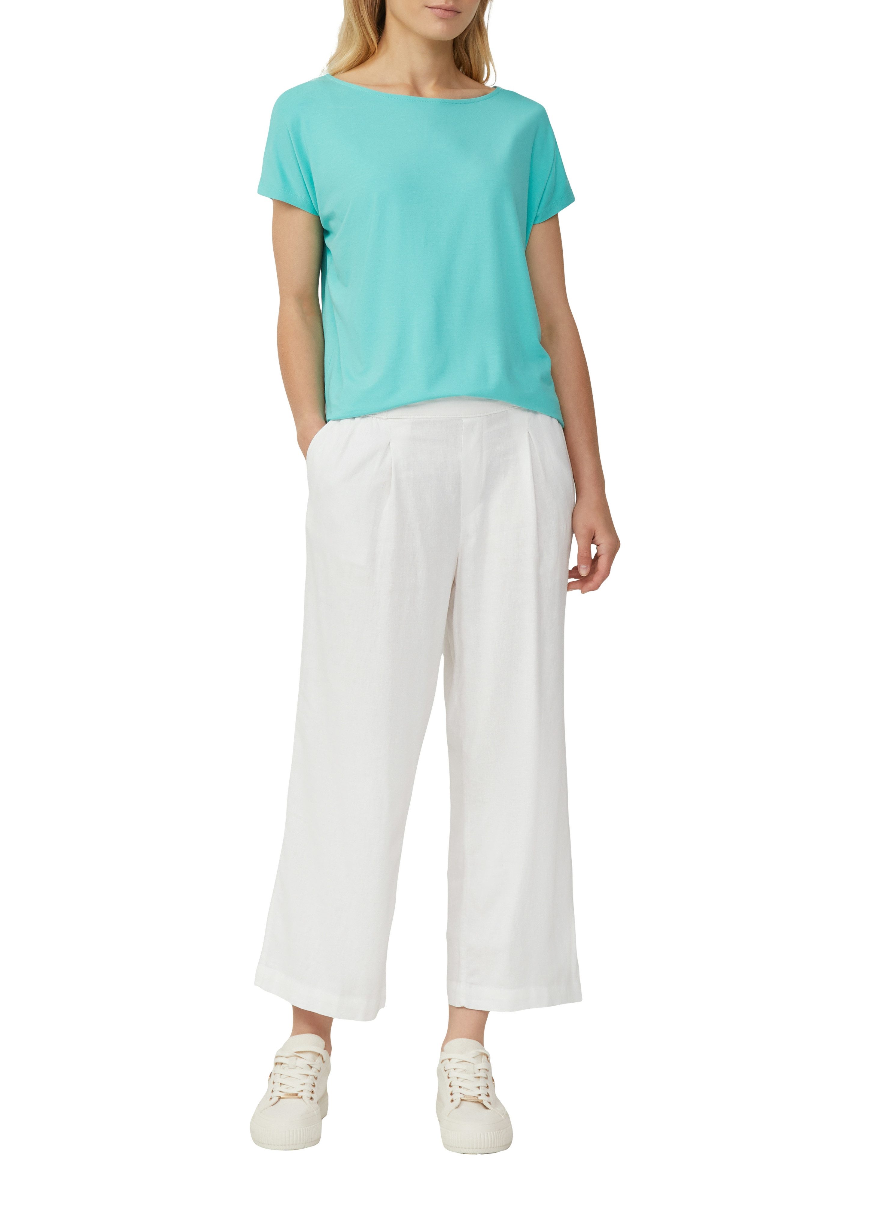 s.Oliver T-Shirt mit U-Boot Ausschnitt günstig online kaufen