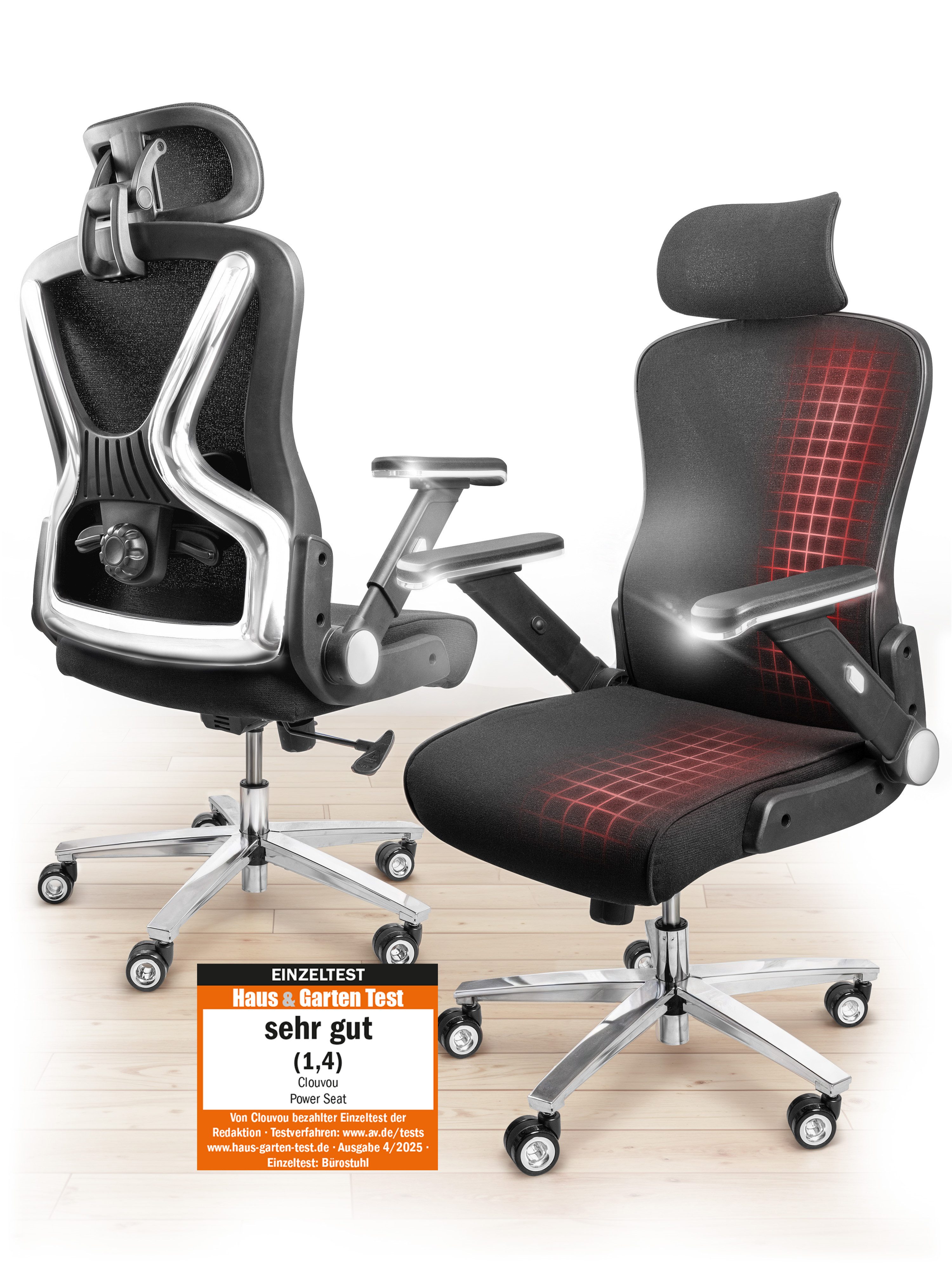 CLOUVOU Schreibtischstuhl PowerSeat Bürostuhl Ergonomisch, Gaming günstig online kaufen