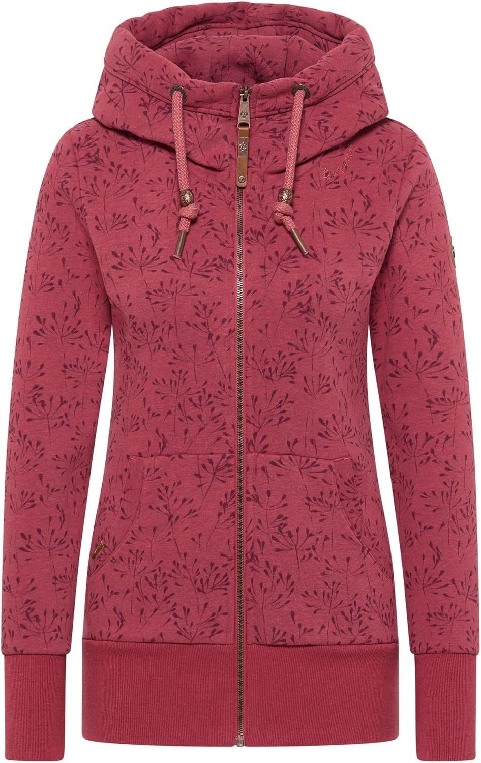 Ragwear Kapuzensweatjacke Damen Neska Flowery Zip günstig online kaufen