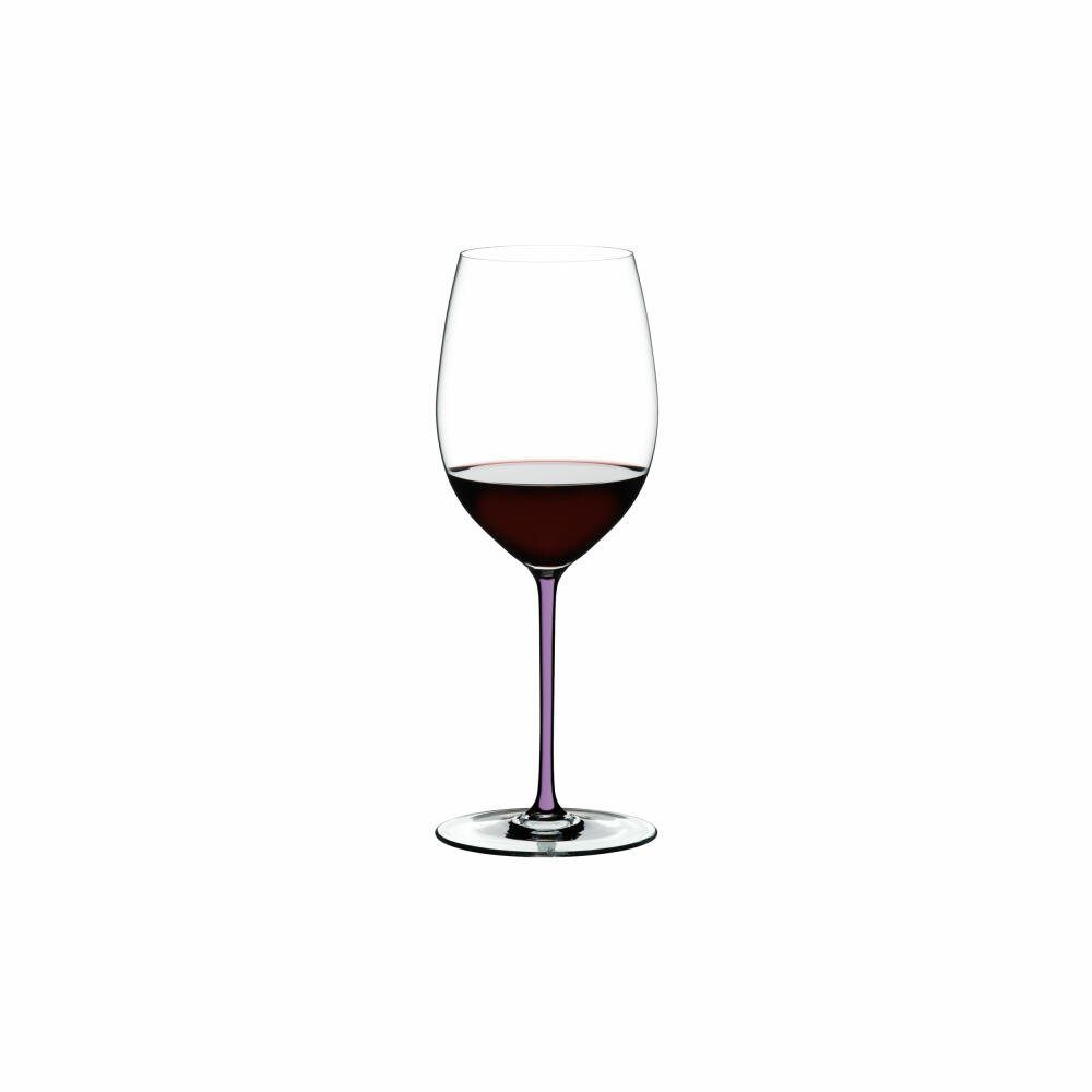 RIEDEL THE WINE GLASS COMPANY Rotweinglas Fatto A Mano Cabernet Merlot Opalviolett, Kristallglas, handgefertigt