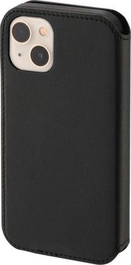 Hama Smartphone-Hülle Booklet für Apple iPhone 13 mit Kartenfächer, schwarz, Kunstleder, Wireless Charging kompatibel