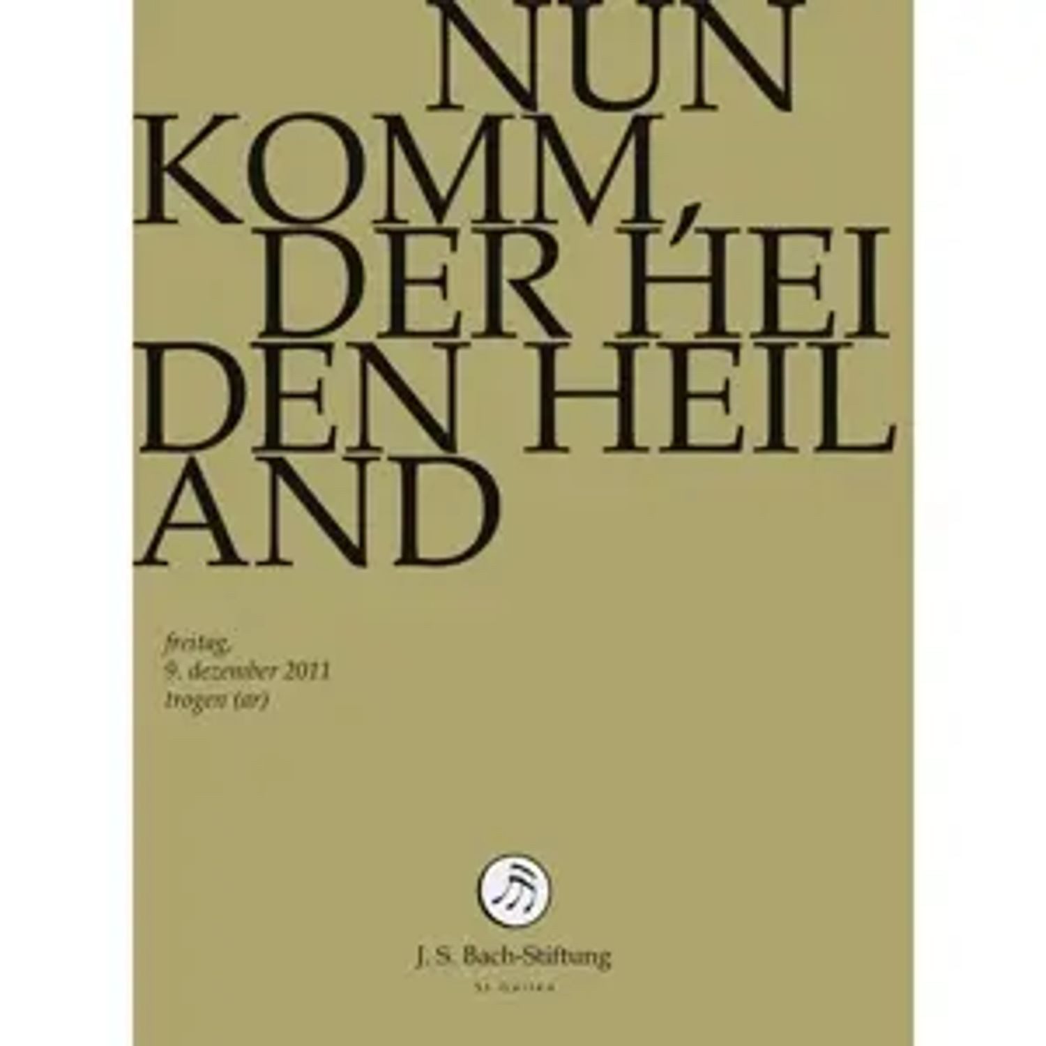 DVD Bach-Kantaten-Edition der Bach-Stiftung St.Gallen - Kantate BWV 61