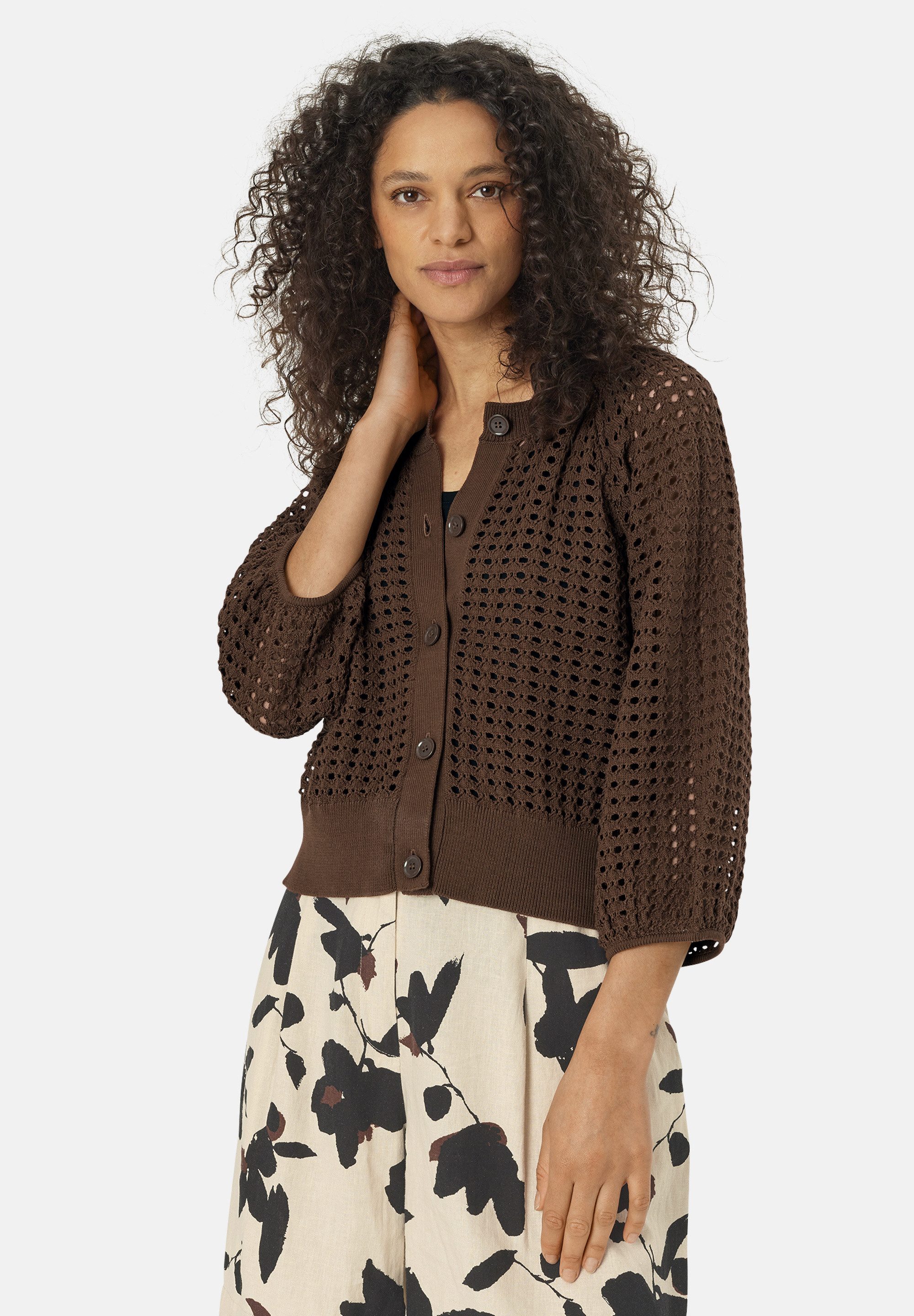 Masai Strickjacke MaLakker Weiche Baumwolle, feminines günstig online kaufen