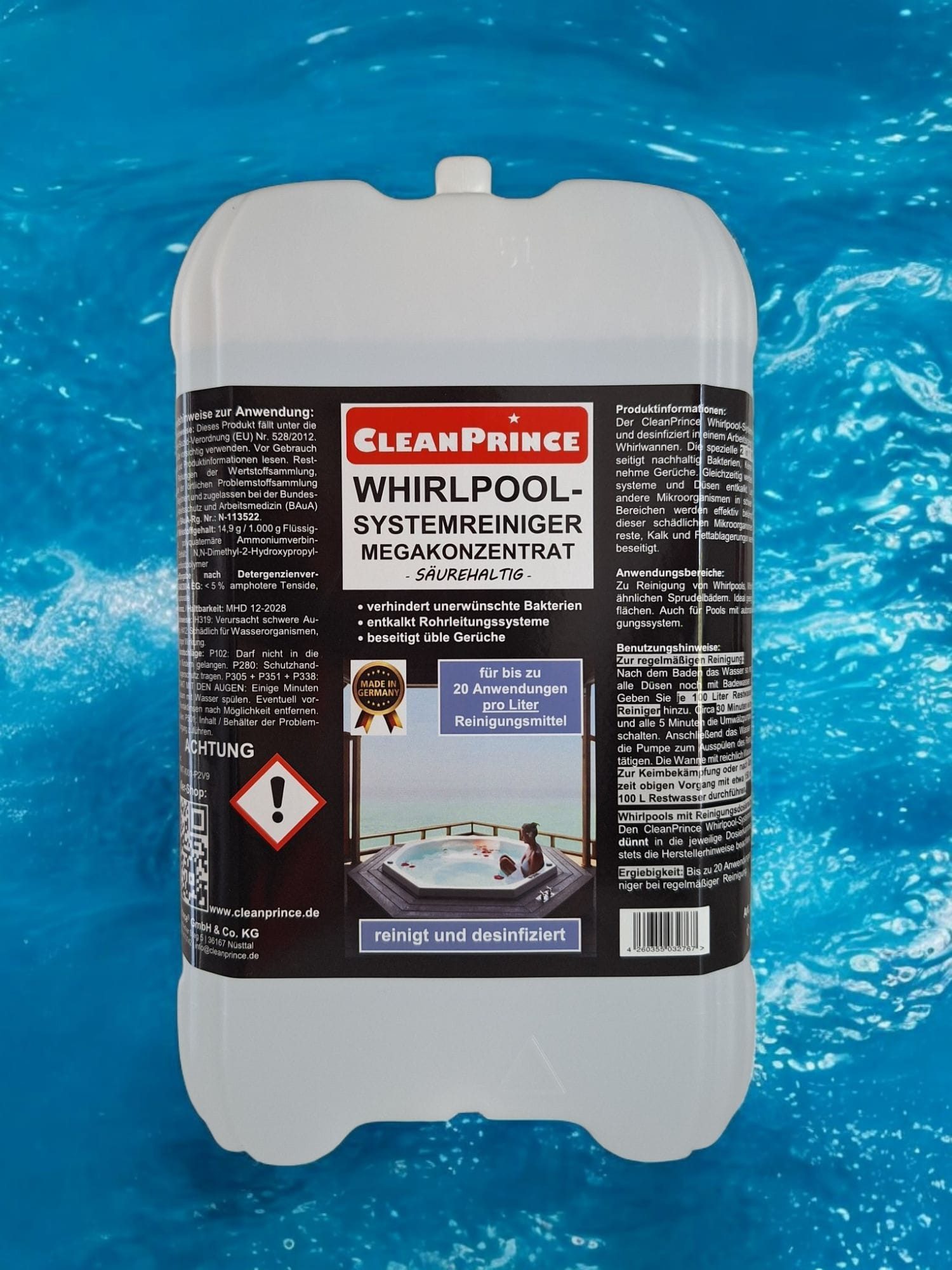 CleanPrince Whirlpool Systemreiniger Konzentrat für Whirlpool, günstig online kaufen