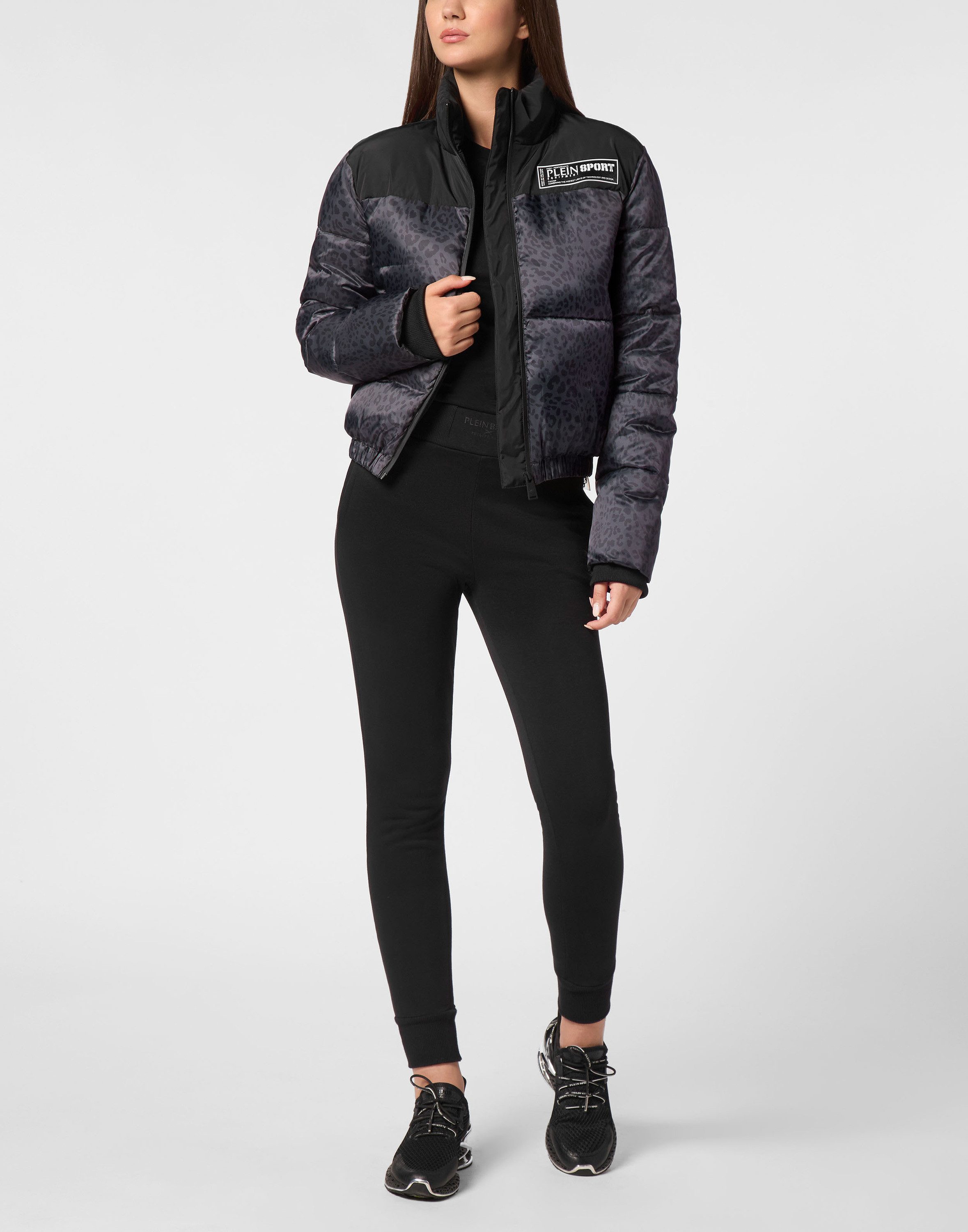 PLEIN SPORT Winterjacke Leopard