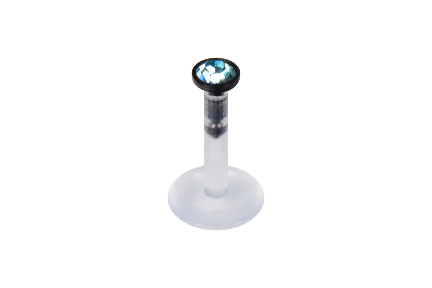 PIERCINGLINE Piercing-Set PMFK Labret mit Plug-in-System - Chirurgenstahl-Aufsatz mit Kristall (Labrets, 1-tlg)
