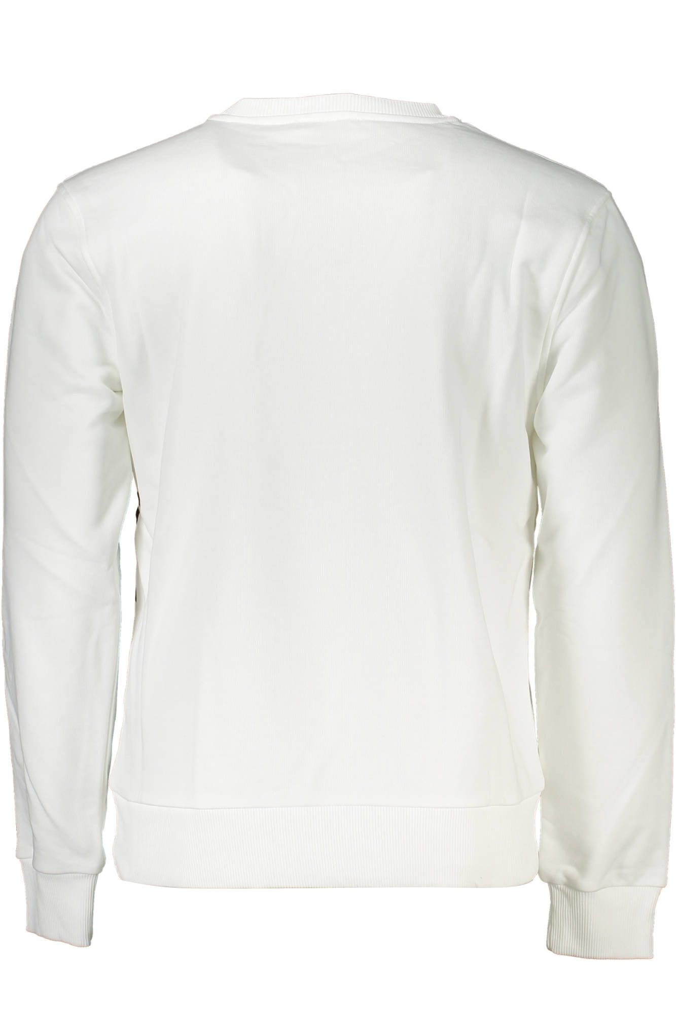 Cavalli Class Sweatshirt Herren-Sweatshirt Weiß: Langarm, Rundhals