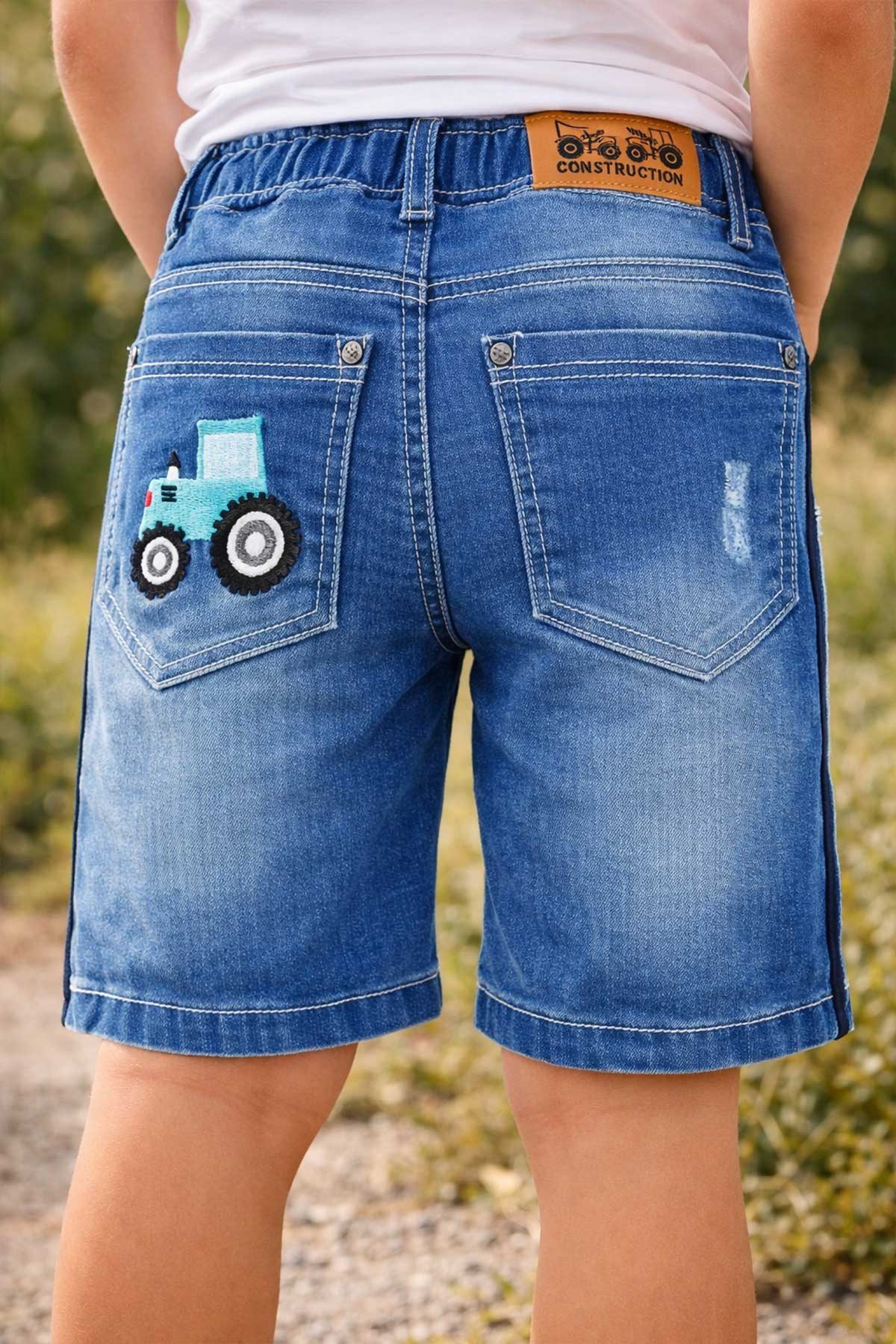 BONDI 3/4-Jeans BONDI Jungen Jeans Bermuda 'Traktor' 33128 Blau