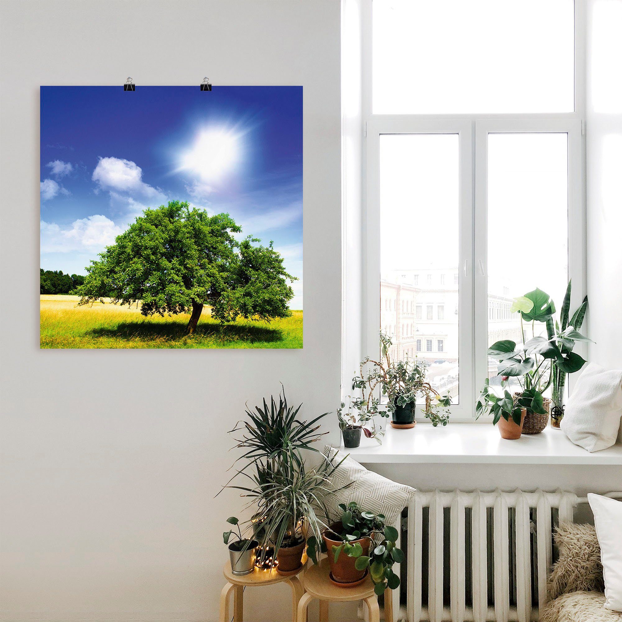 Wandbild Wandaufkleber Leinwandbild, Artland versch. des Alubild, Poster Baum als (1 Lebens, in Größen St), Bäume oder