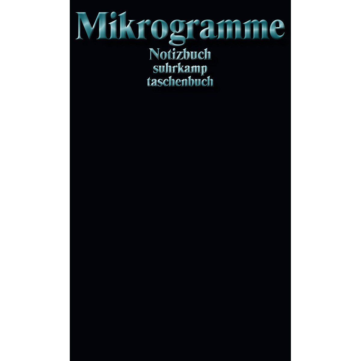 Suhrkamp Verlag Notizbuch Notizbuch suhrkamp taschenbuch: Mikrogramme