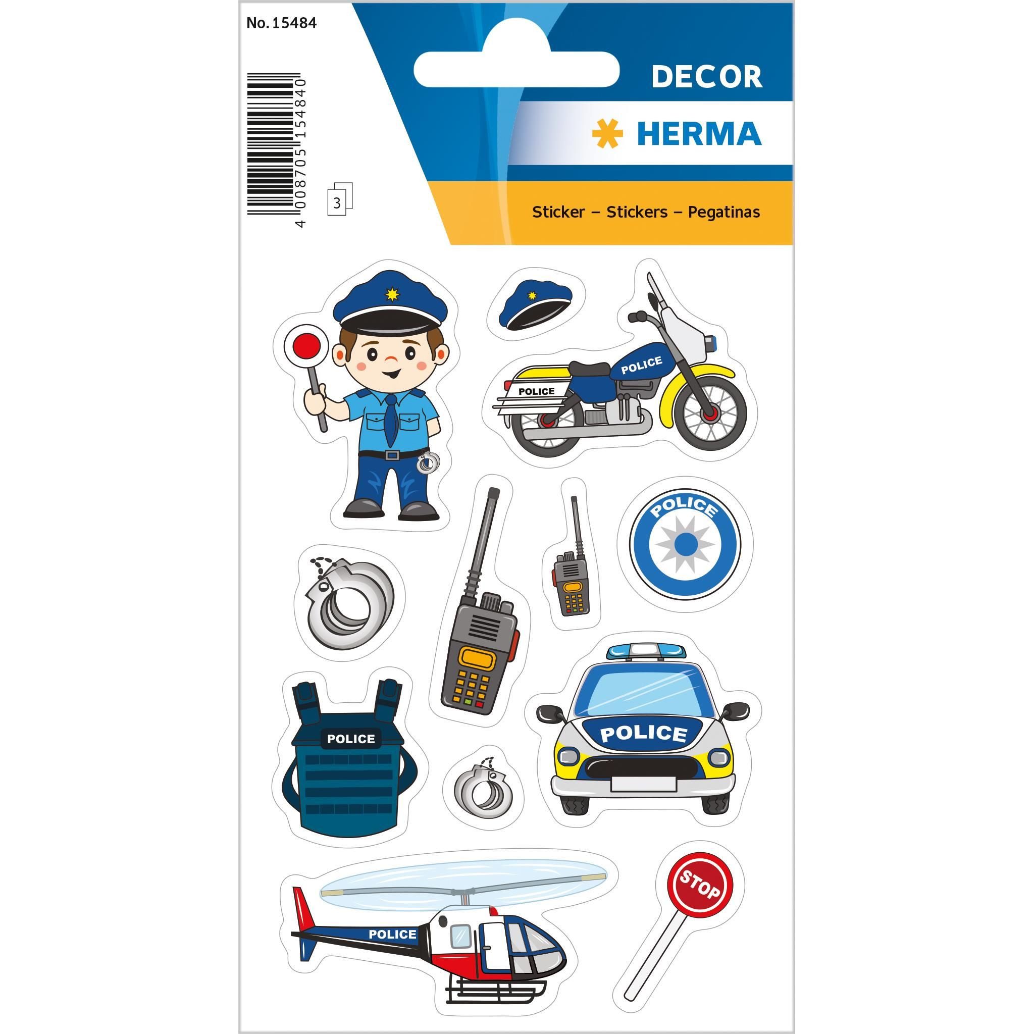 HERMA Sticker Herma Sticker DECOR Polizei 3 Bl