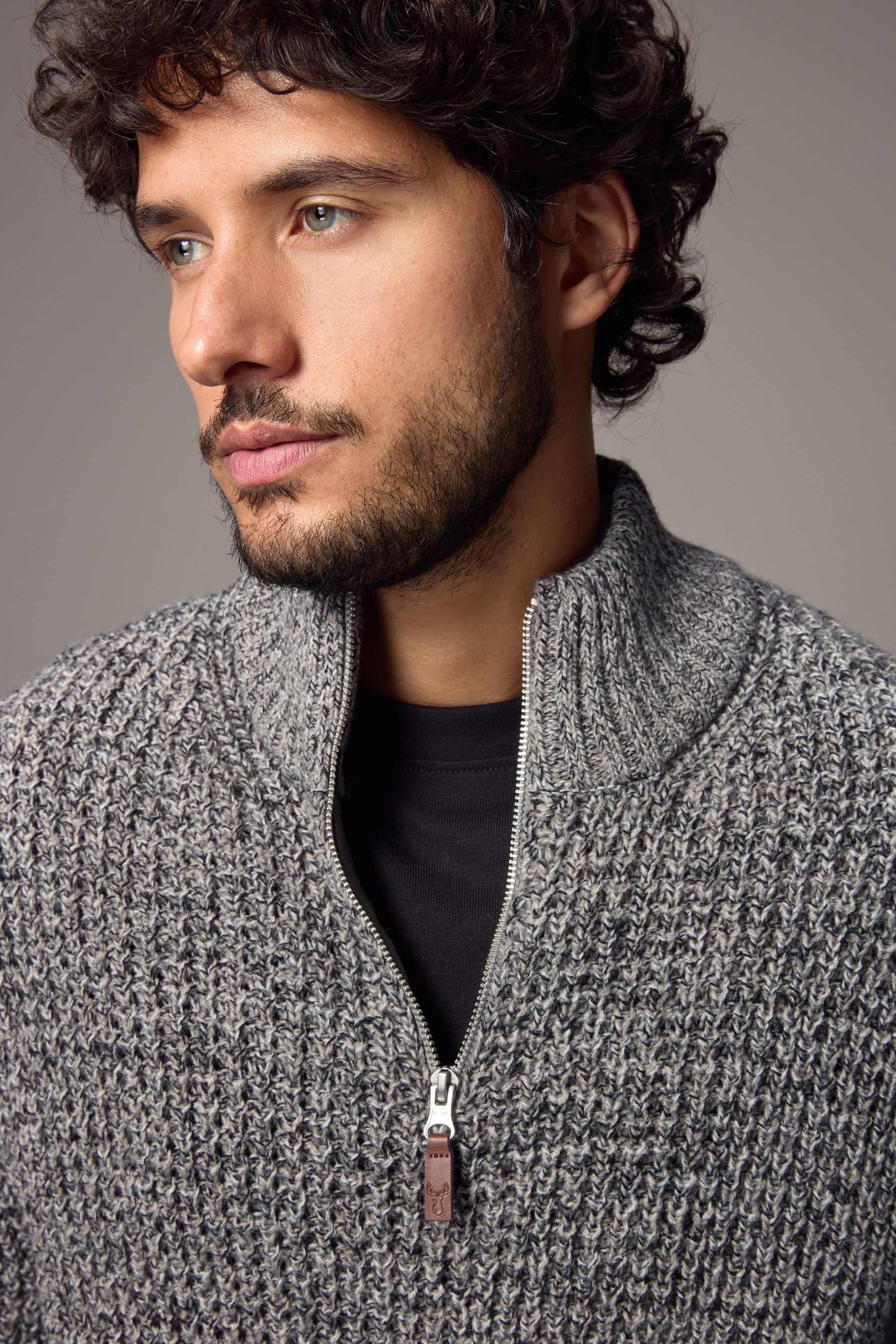Next Troyer Regular Fit Troyer mit Wollanteil (1-tlg)