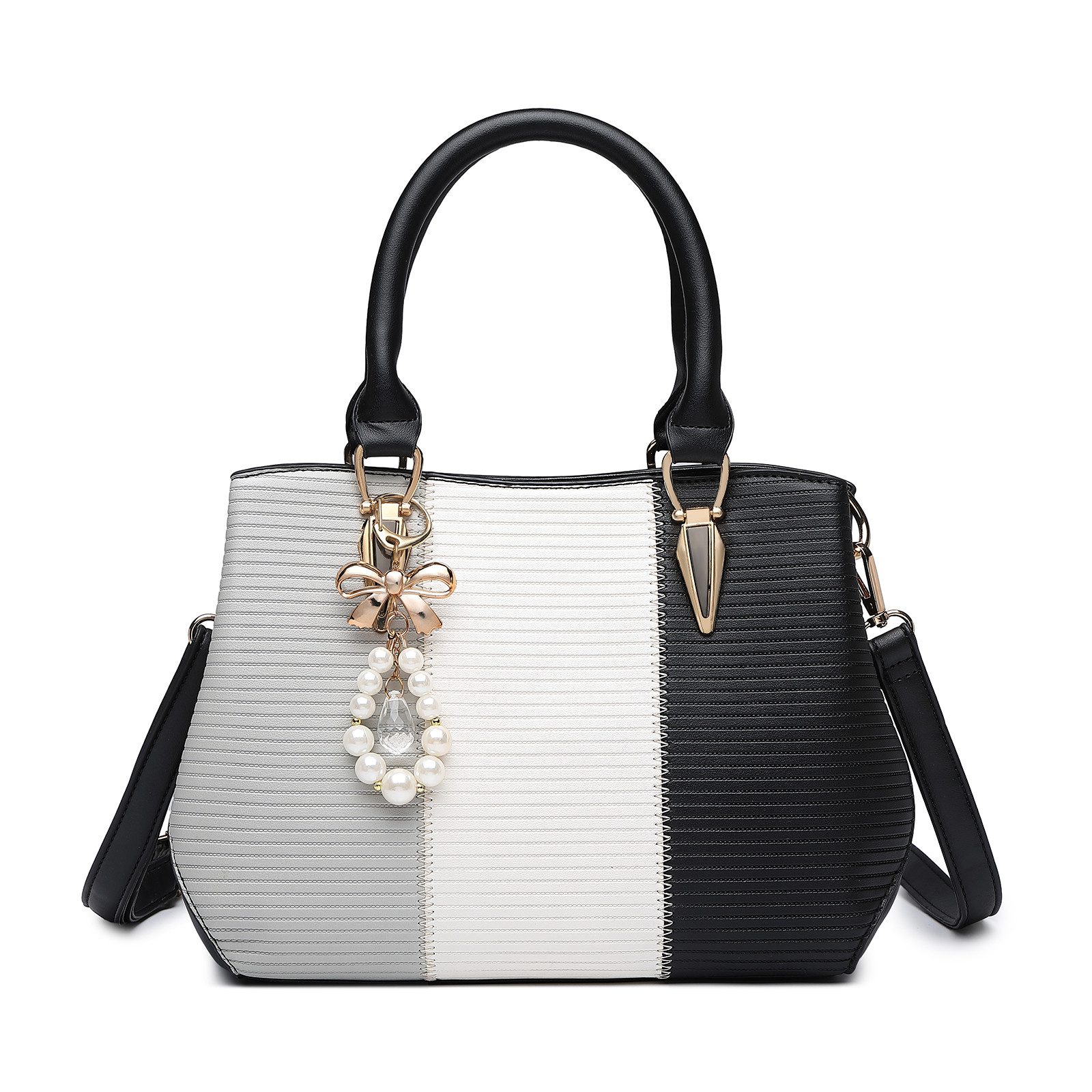 Henkeltasche Handtasche Damen Mittelgroß Tasche Multicolor Elegant Henkeltasche