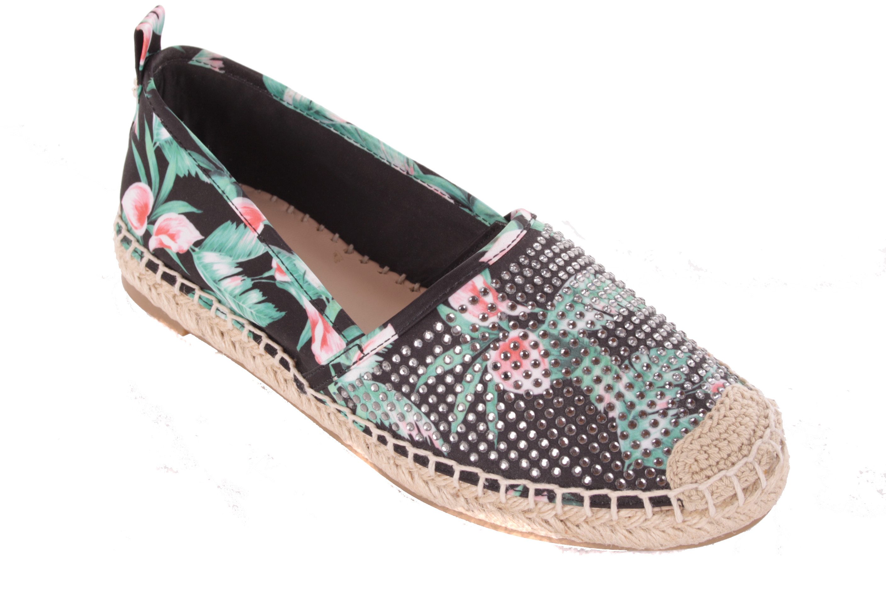 Guess Damen Schlüpfschuhe Slipper Schwarz #600(EUR 40) Schnürschuh