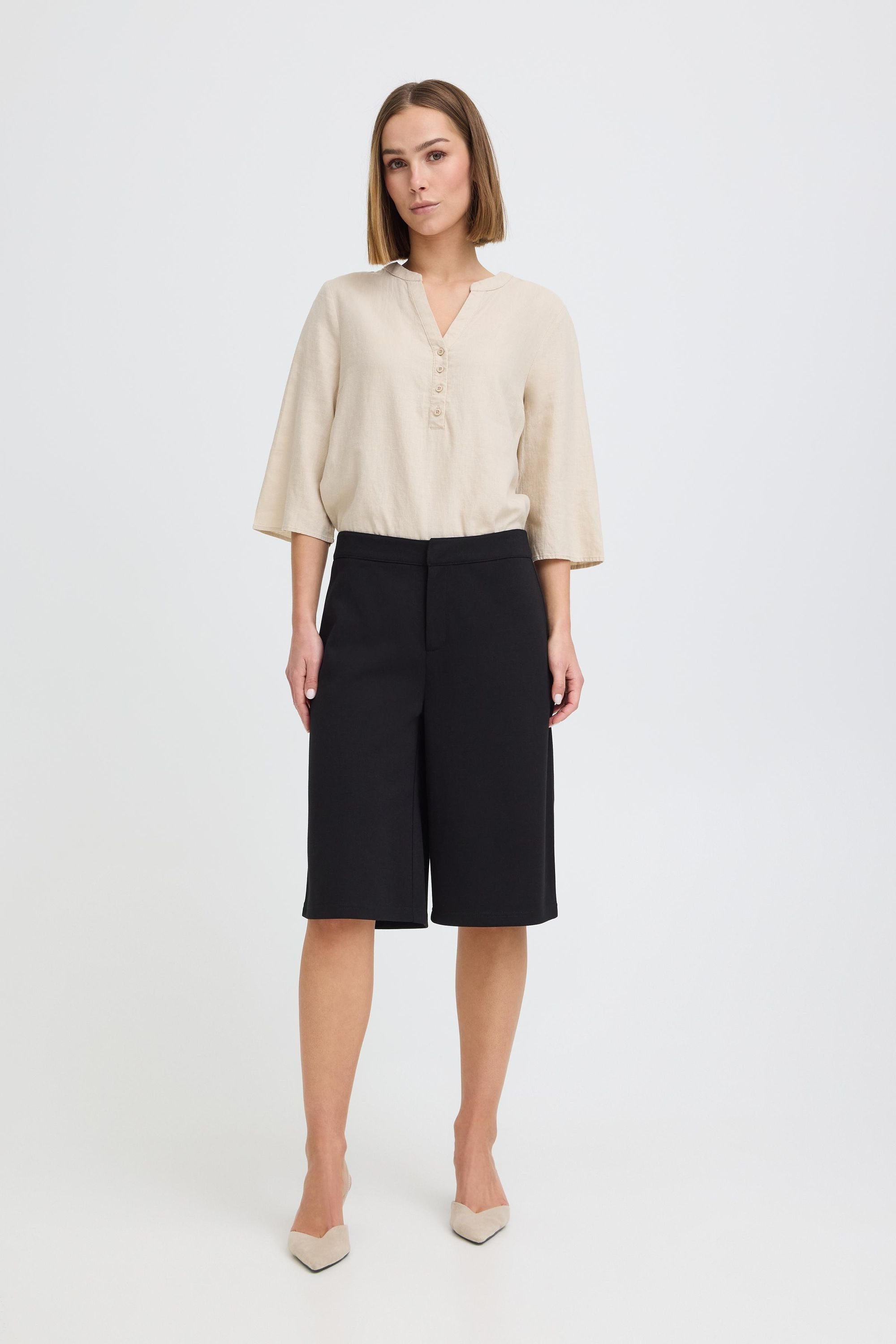 OXMO Shorts OXNTanja Wide Bermuda Shorts - Loose Fit