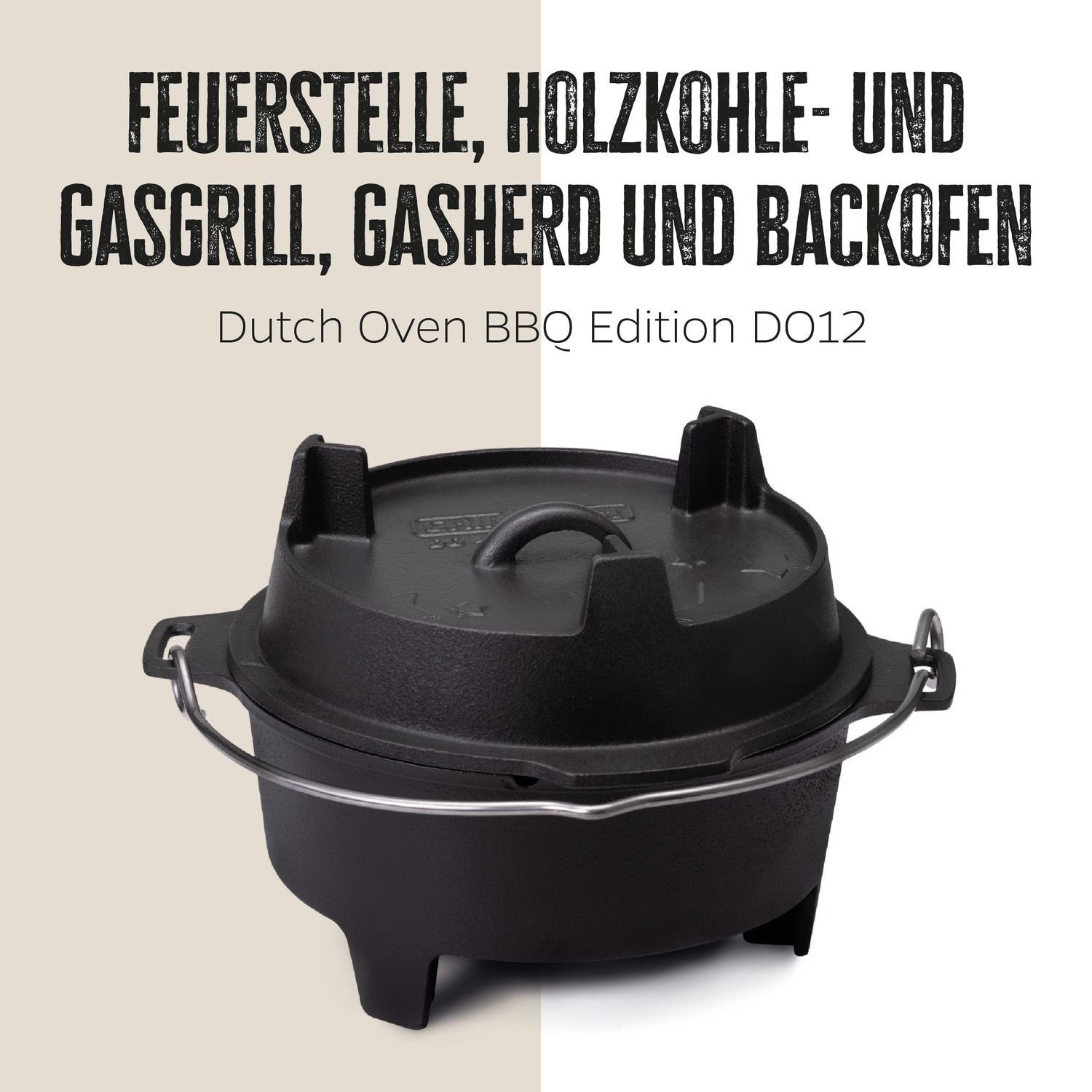 Grillfürst Bratentopf Grillfürst Dutch Oven BBQ Edition DO12