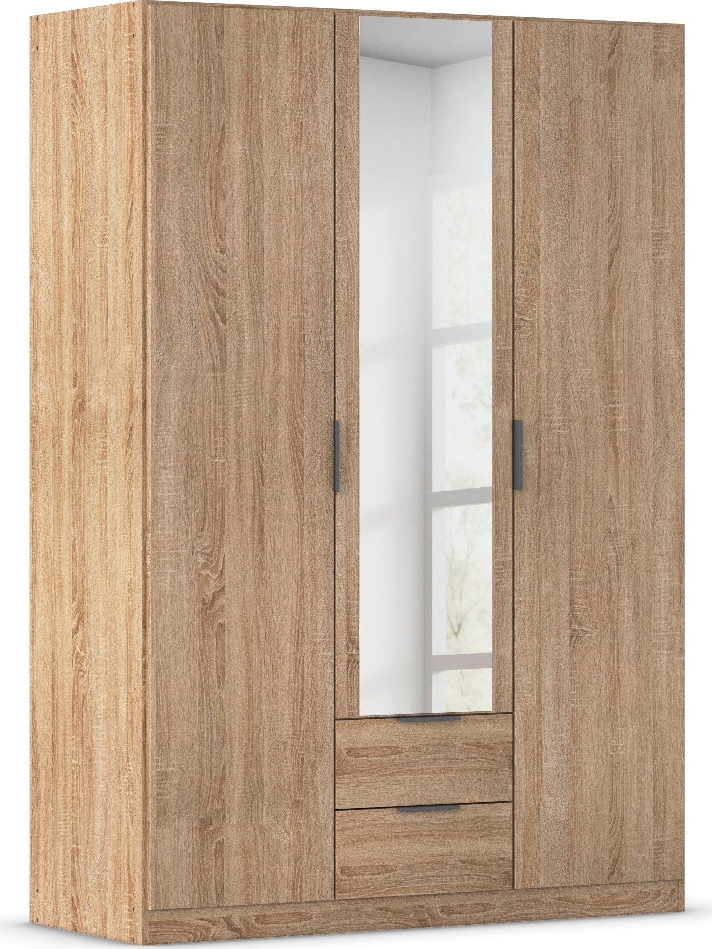 rauch Kleiderschrank Drehtürenschrank Schrank Garderobe Ankleide Schlafzimmer LAGOA (3 verschiedene Ausstattungen BASIC/CLASSIC/PREMIUM (inkl. SOFT-CLOSE) geräumige Schubladen, 3 Breiten, optional mit Aufsatz MADE IN GERMANY