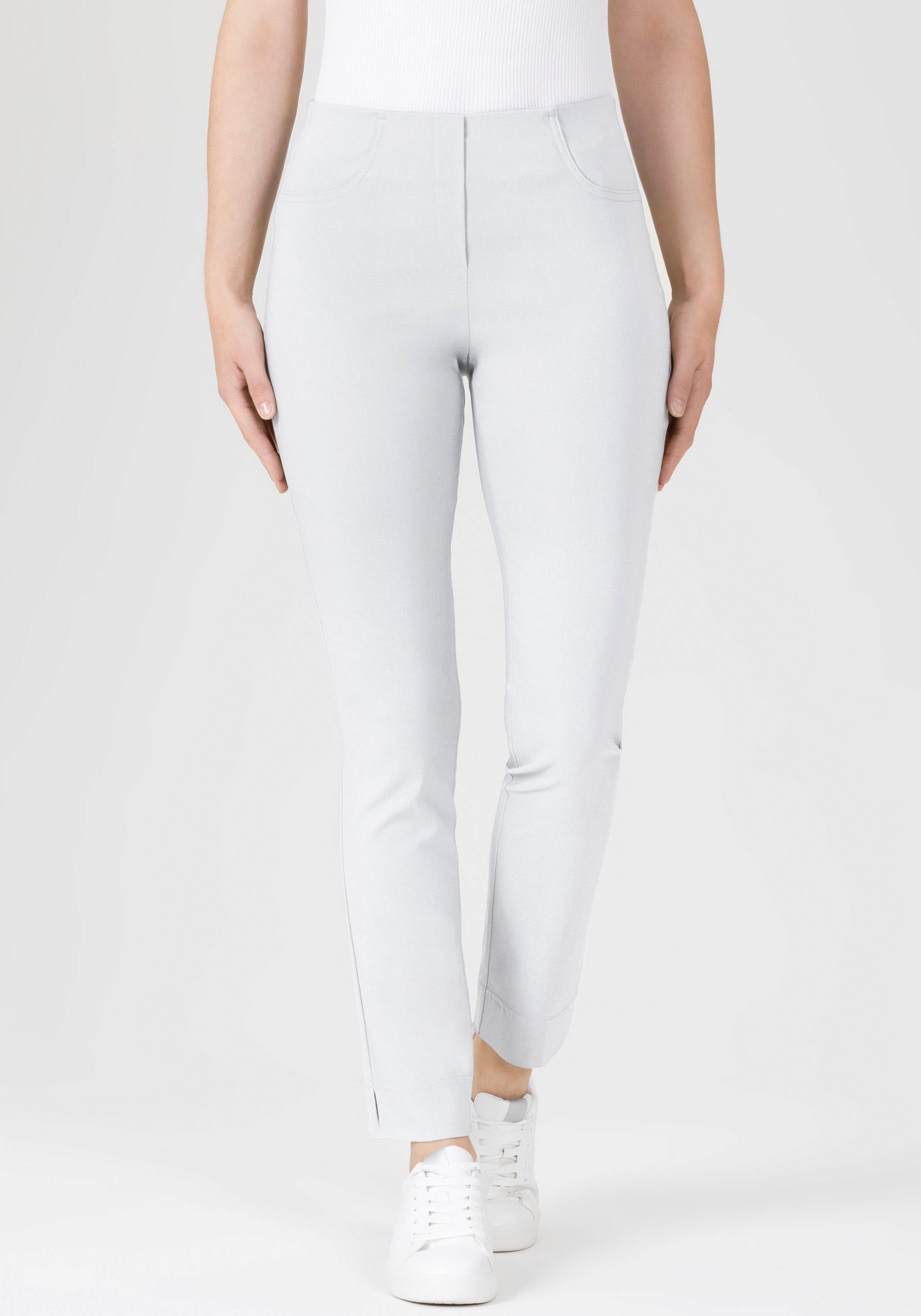 Stehmann Stoffhose Loli Sommerhose mit Schlitz am Beinabschluss