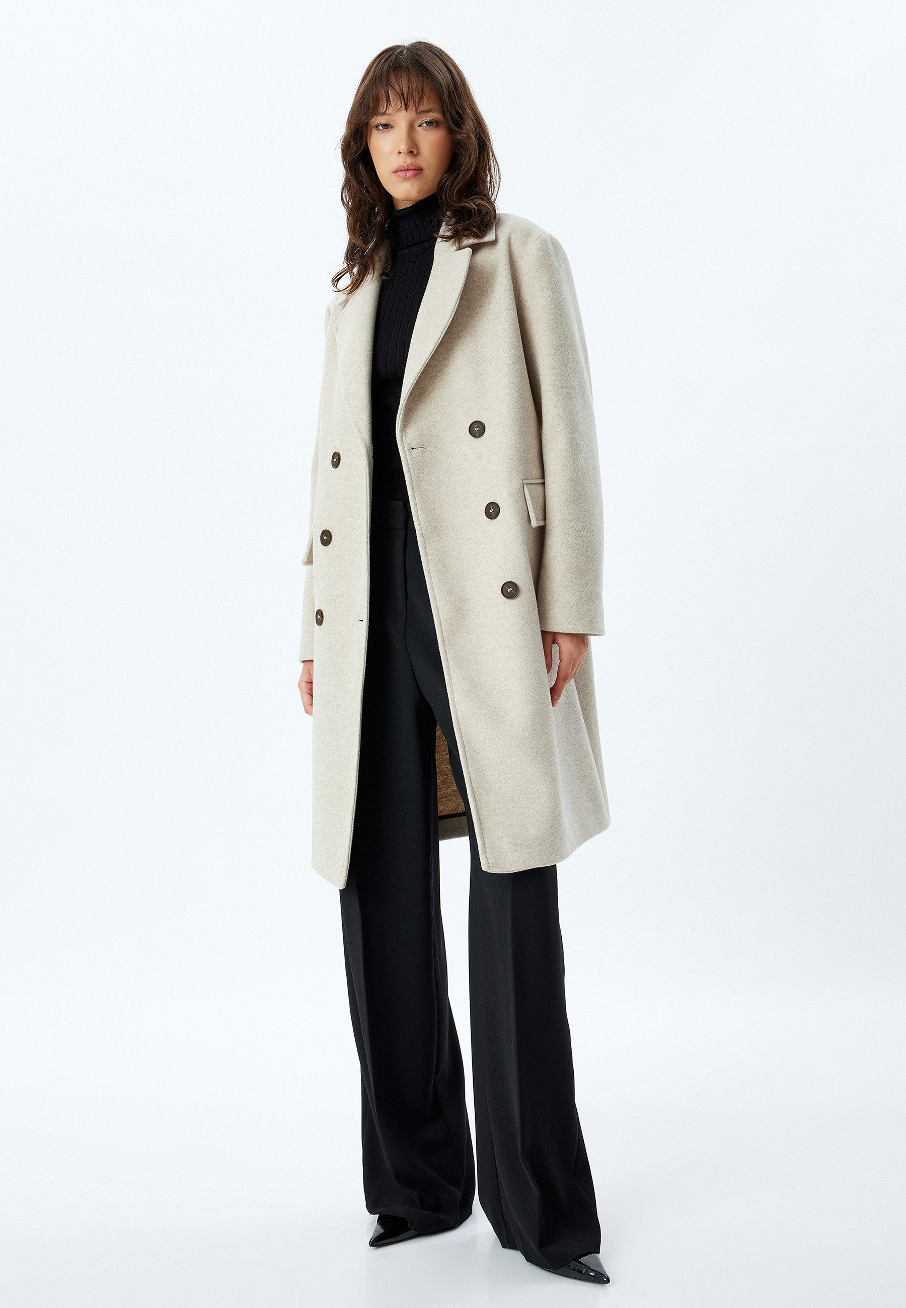 Langmantel Regular Jacket Kragen