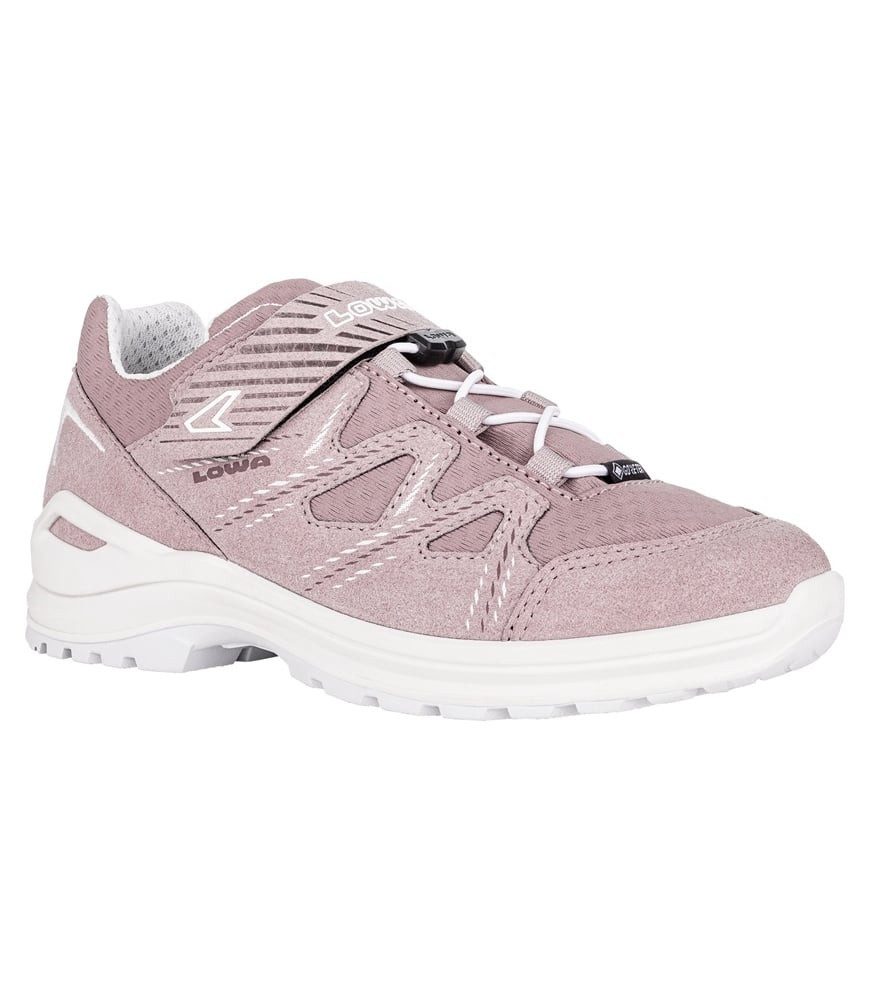 Lowa Innox Evo GTX Low (Synthetik/Textil, wasserdicht) rosa/weiss Mädchen Wanderschuh