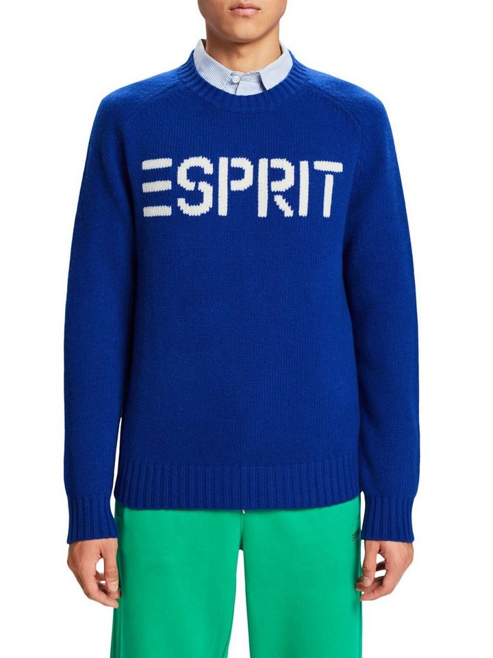 Esprit Rundhalspullover Sweaters, Rundhalsausschnitt sowie Ärmel- und  Saumabschluss gerippt