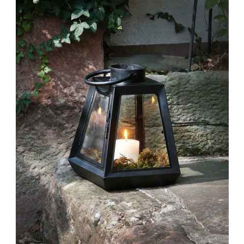Home-trends24.de Kerzenlaterne Laterne Modern Kerzenhalter Windlicht Deko Garten Terrasse Glas