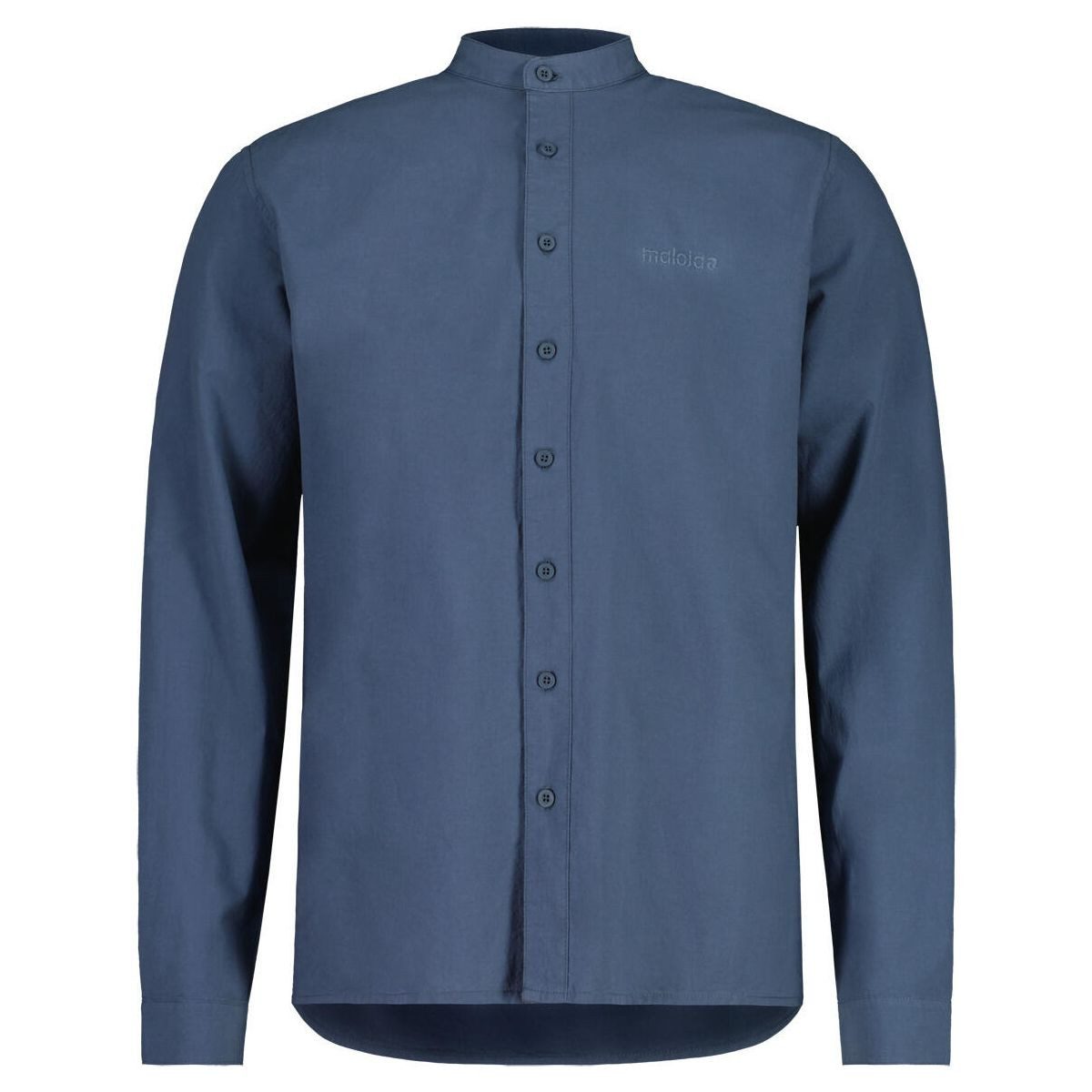 Maloja Kurzarmshirt MartinoM. Hemd aus Hanf und Bio-Baumwolle. Mit Stehkragen, Manschetten und